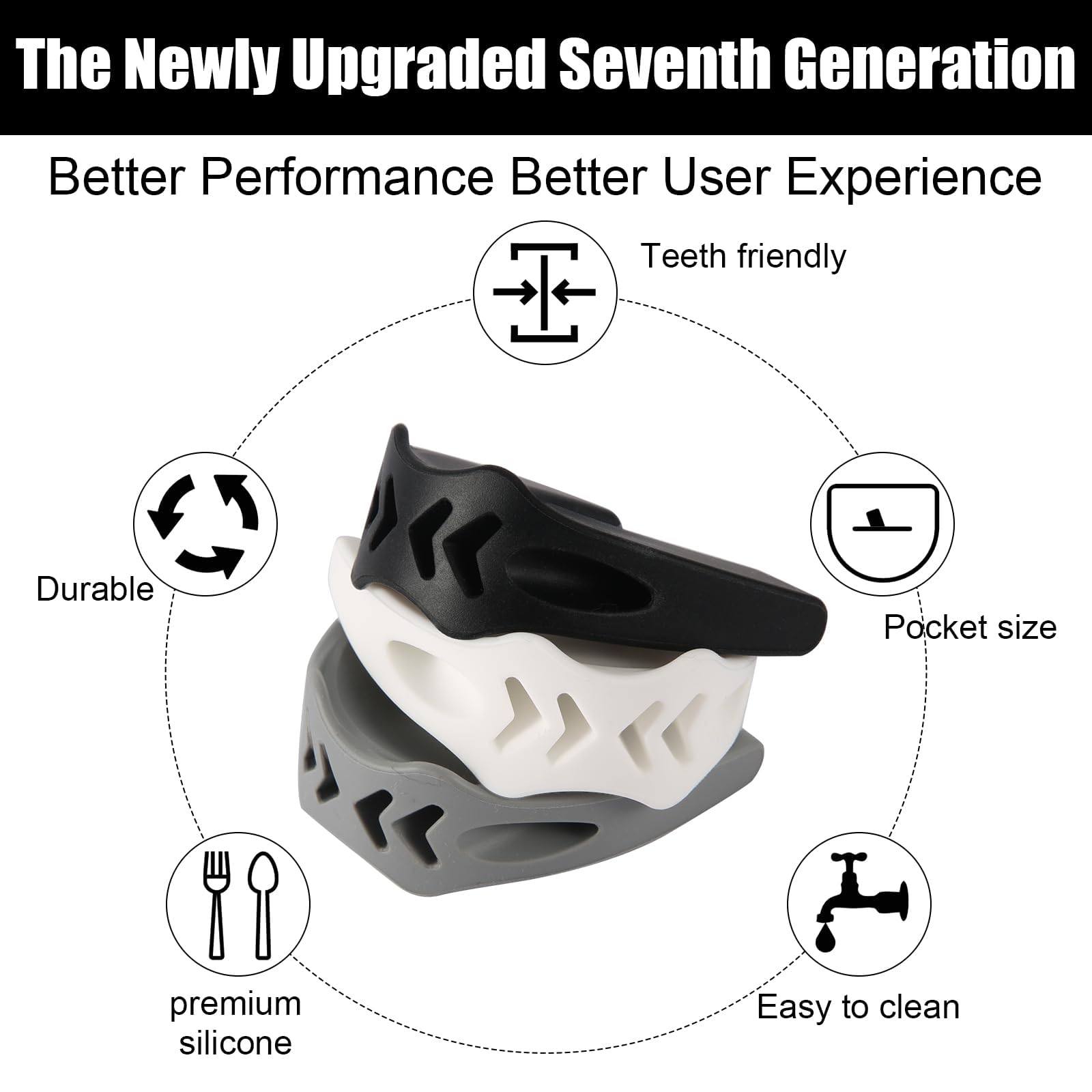 Jaw Trainer-Jawline Exerciser for Men & Women|3 Resistance Levels Jaw Exerciser for Beginner Intermediate & Advanced Users