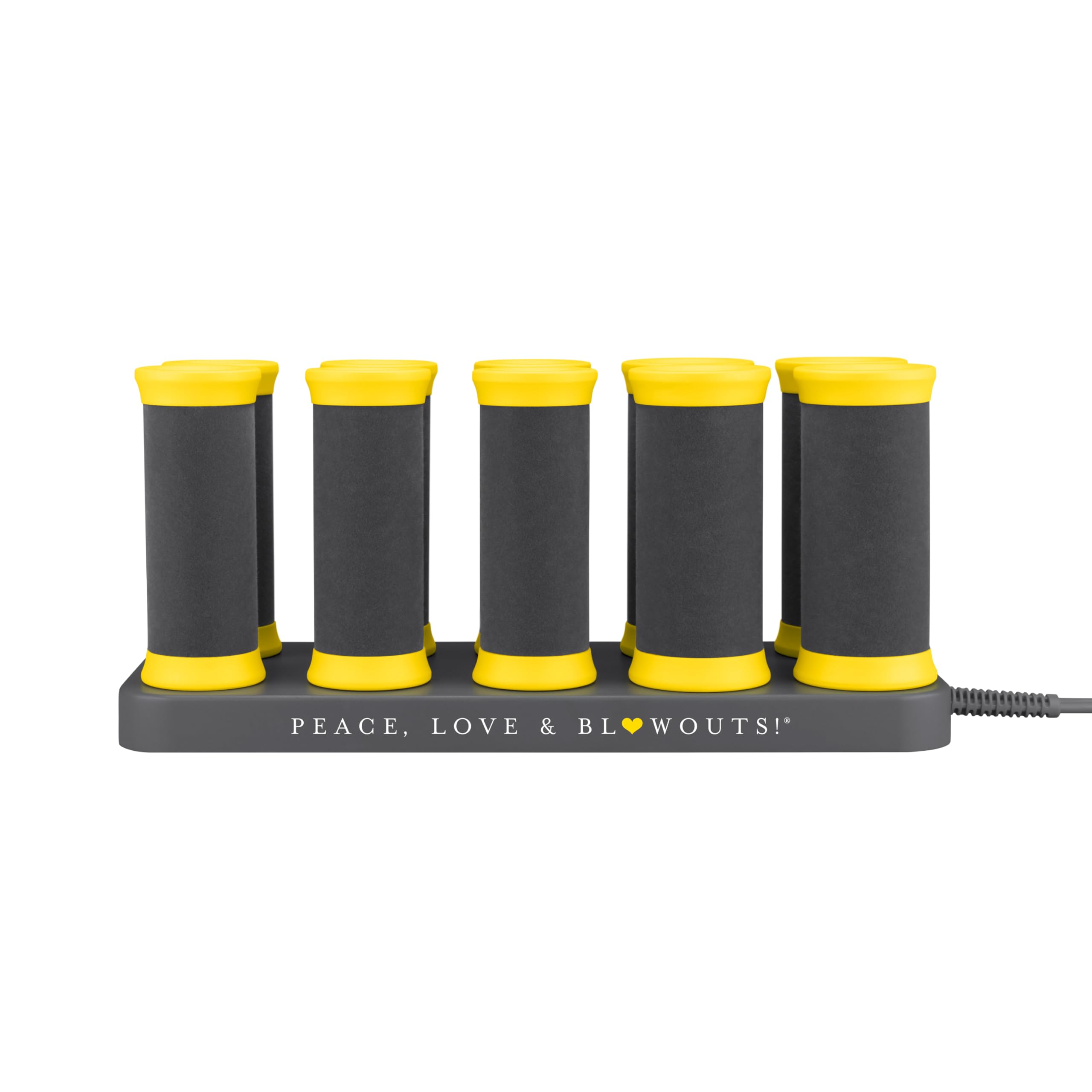 Drybar The Roller Club Curling Hot Rollers | 10 Rollers, 2 Sizes, Heats-Up Fast, Gentle on Hair, Reduces Frizz, Adds Shine, come