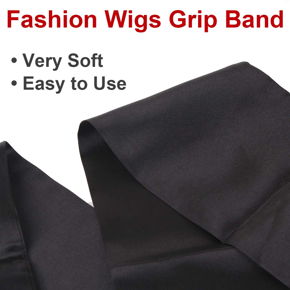 Xtrend 2Pcs Satin Edge Control Scarf For Lace Wigs 58 Inch Silk Headbands Laying Scarf For Baby Hair Non Slip Hair Wrap Wigs Gri