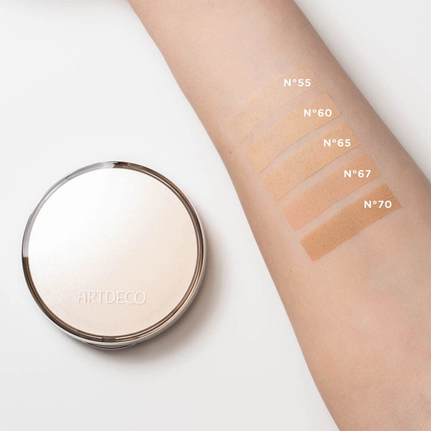 Artdeco Hydra Mineral Compact Foundation Refill - Light Beige N60 - Refillable System For Hydra Mineral Compact Foundation - Goo