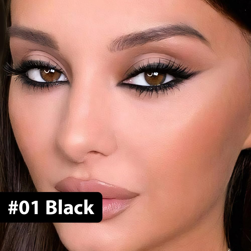Evpct 2Pcs Black Color Gel Glitter Eyeliner Pencils Set For Women Waterline Waterproof Smudge Proof Lapiz De Ojos Delineador De