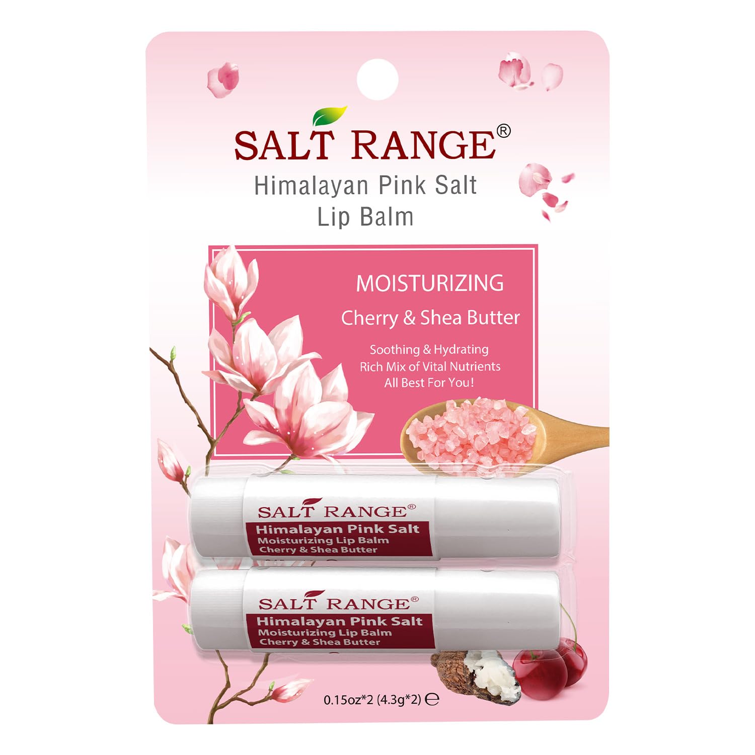 WBM Lip Balm, Formulated with Cherry & Shea Butter, Moisturization Lip Care For All Day Hydration, 100% Natural, Organic Chapsti