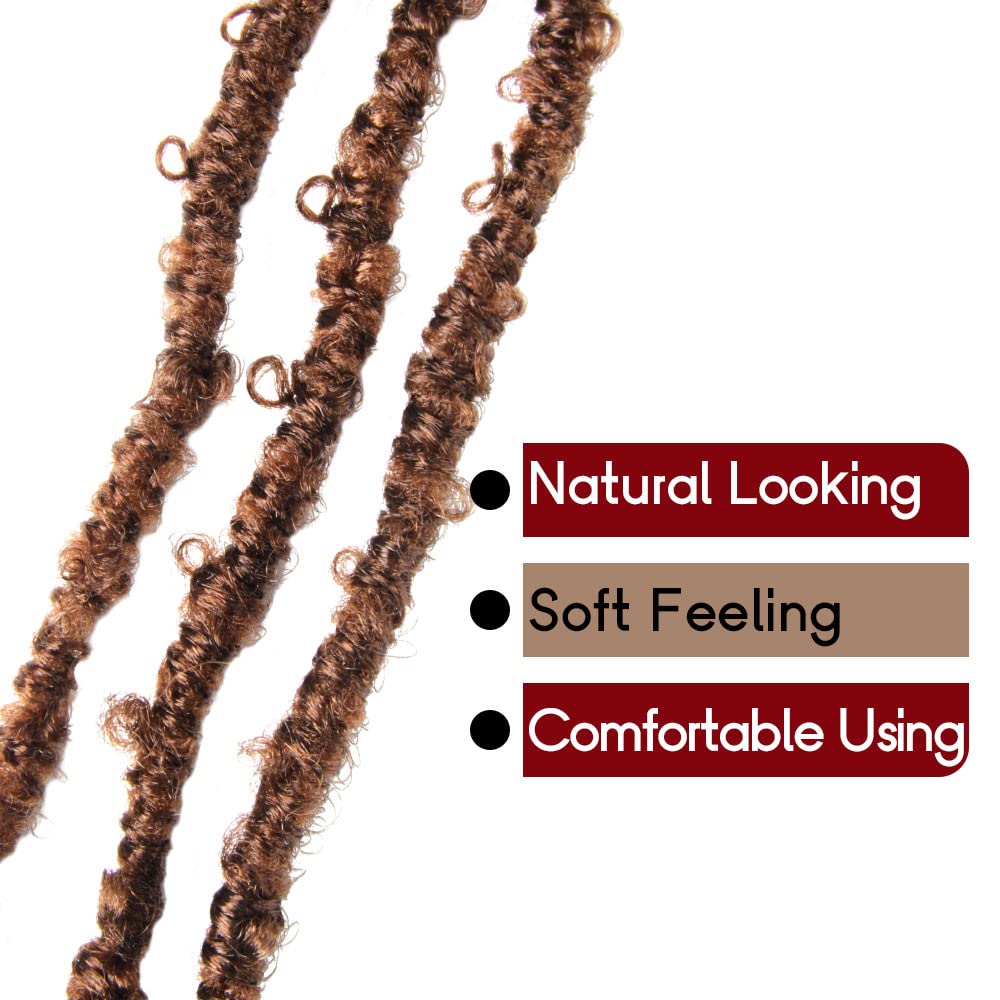 Butterfly Crochet Locs 10 Inch 6 Packs Pre Looped Crochet Butterfly Locs 10 In Short Distressed Butterfly Locs Crochet Hair (10