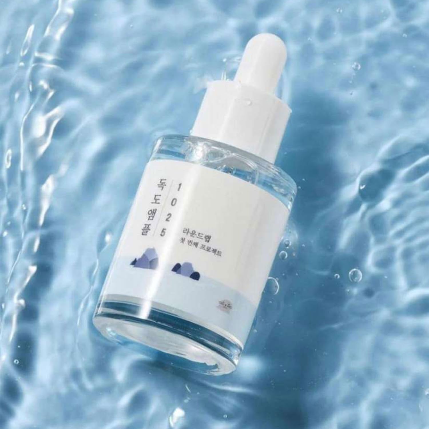 Round Lab 1025 Dokdo Ampoule(Serum) | Hydrating, Soothing, Instant Nourishing, Hyaluronic Acid, Unscented Watery Formula (1.58Oz