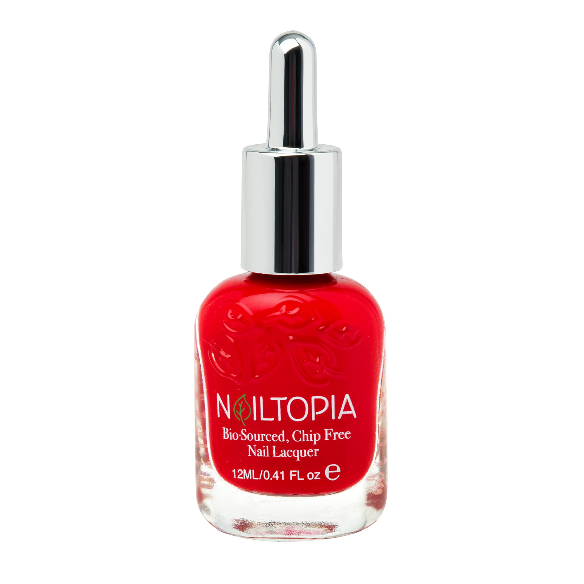 Nailtopia - Plant-Based Chip Free Nail Lacquer - Non Toxic, Bio-Sourced, Long-Lasting, Strengthening Polish - Goodnight Kiss (Re