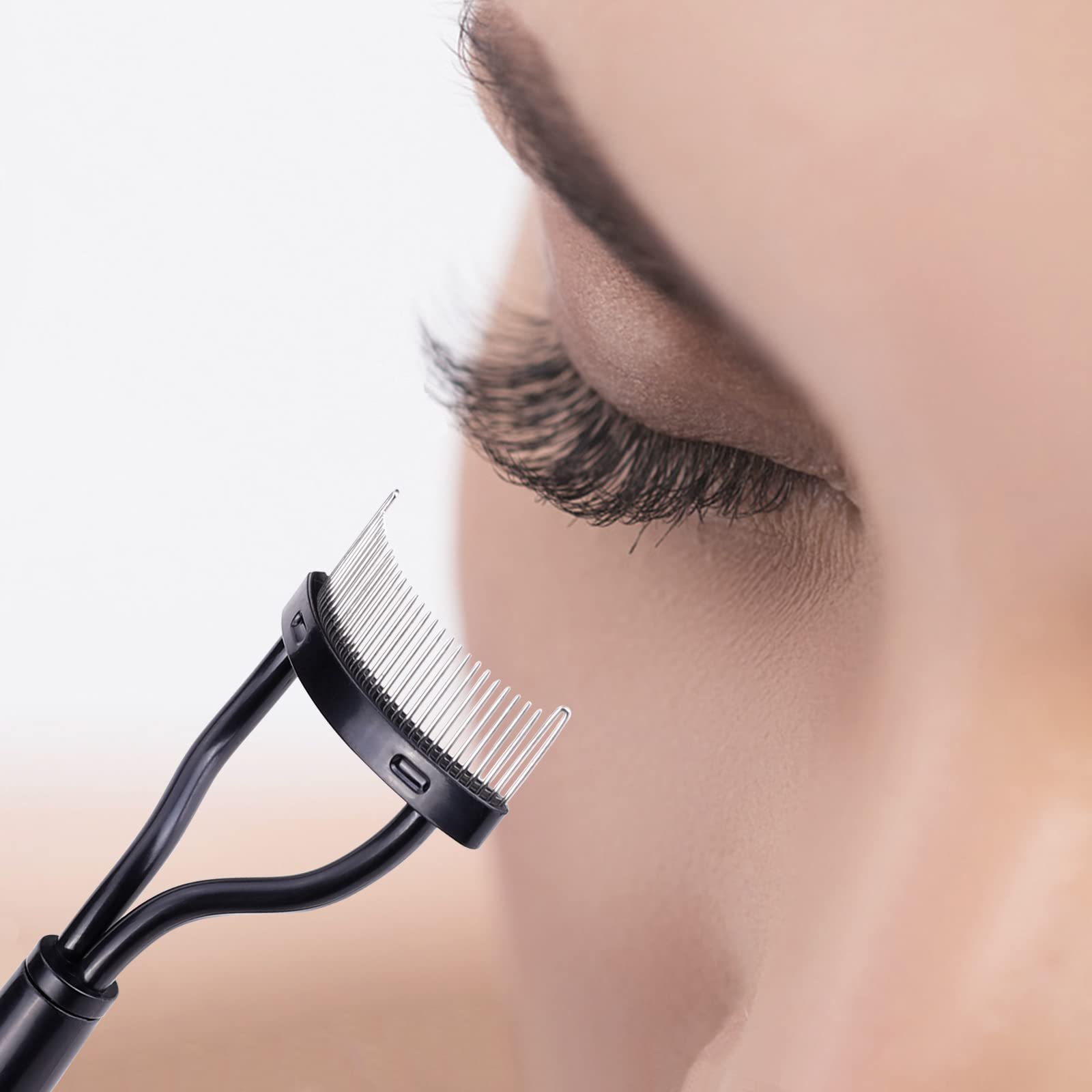 MSQ Eyebrow Brush and Comb Eyelash Brush Eyelash Separator Eye Brow Comb & Spoolie Brush Professional Mascara Brushes Eyebrow Ey
