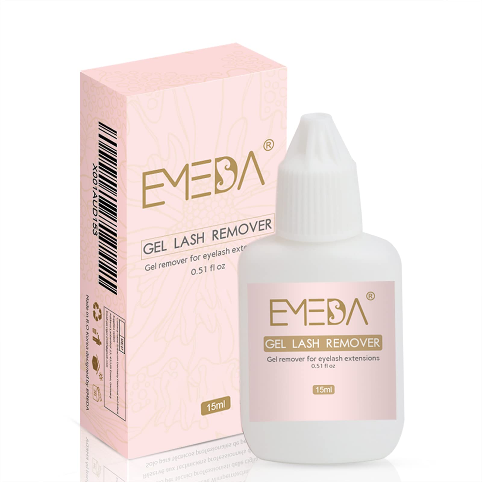 EMEDA Eyelash Extension Remover Gel Not for Clusters Glue 15ml Quickly Dissolves Powerful Lash Extension Glue Professional Remov