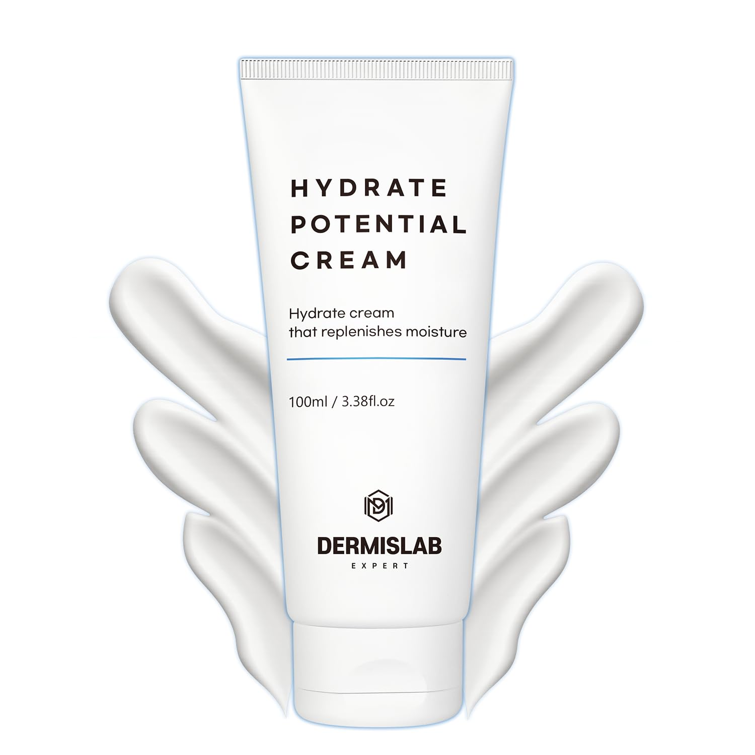 DermisLab Hydrate Potential Cream  Korean Skincare Hyaluronic Acid & Ceramide Deep Hydration Face Cream | 100 ml / 3.38 oz