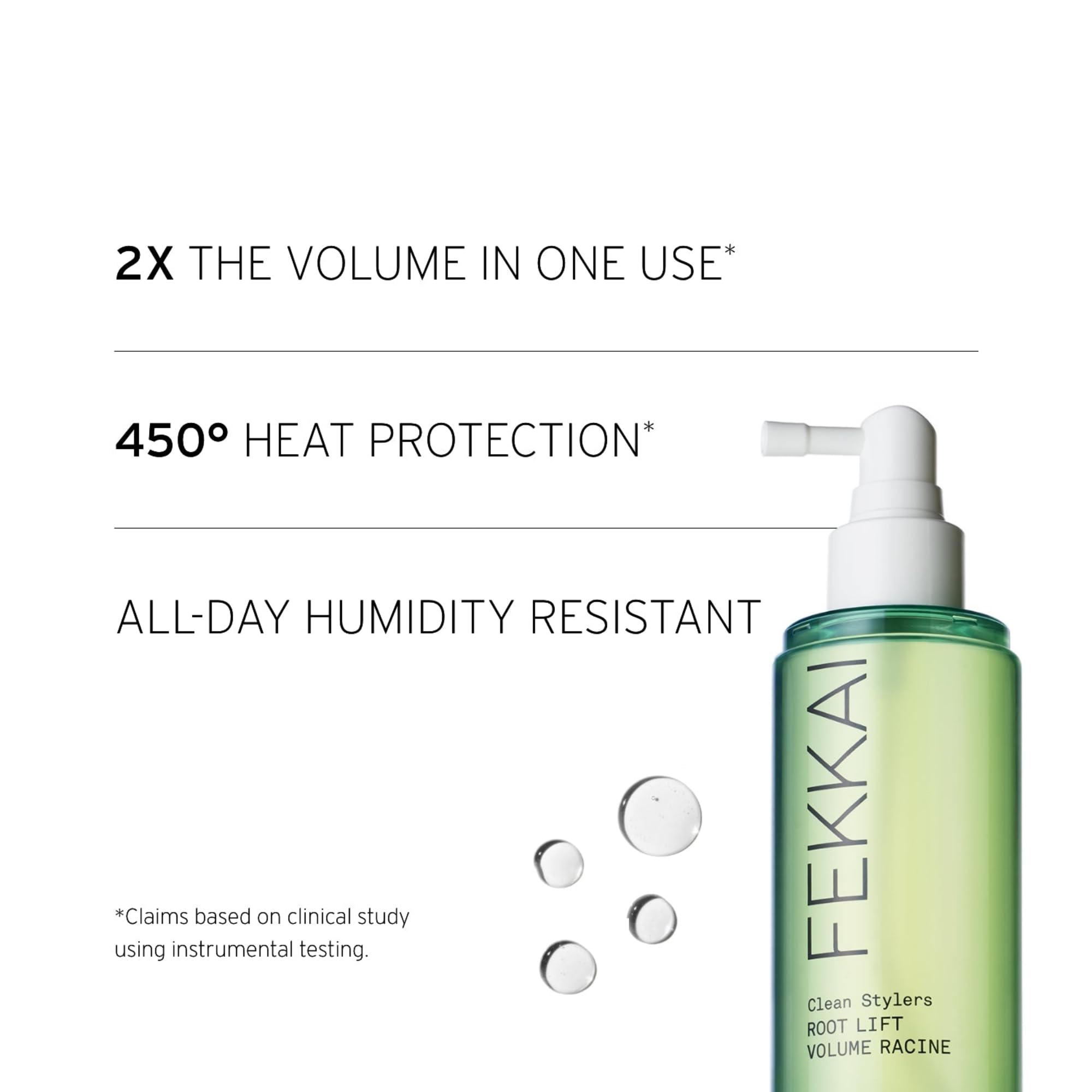Fekkai Clean Stylers Root Lift Volume Spray - 1.62 oz - Increases Volume & Provides 450F Heat Protection - Free of Sulfates, Par
