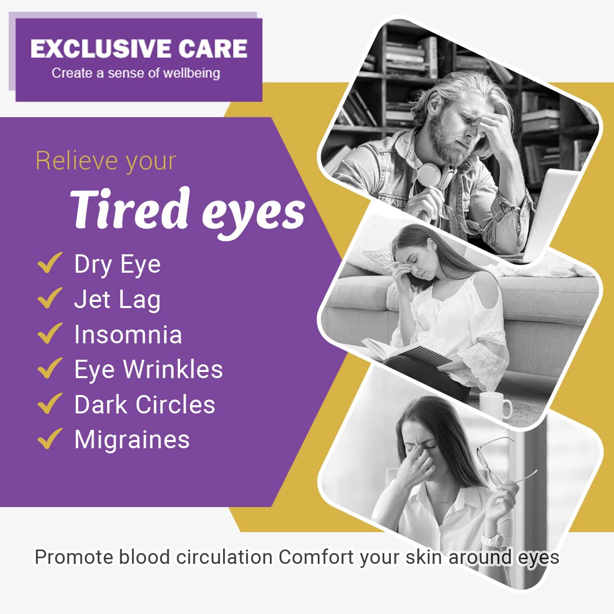 16 Packs Steam Eye Masks For Dry Eyes, Lavender Heated Eye Mask, Relief Eyes Fatigue & Dark Circle, Heat Sleep Mask For Puffines