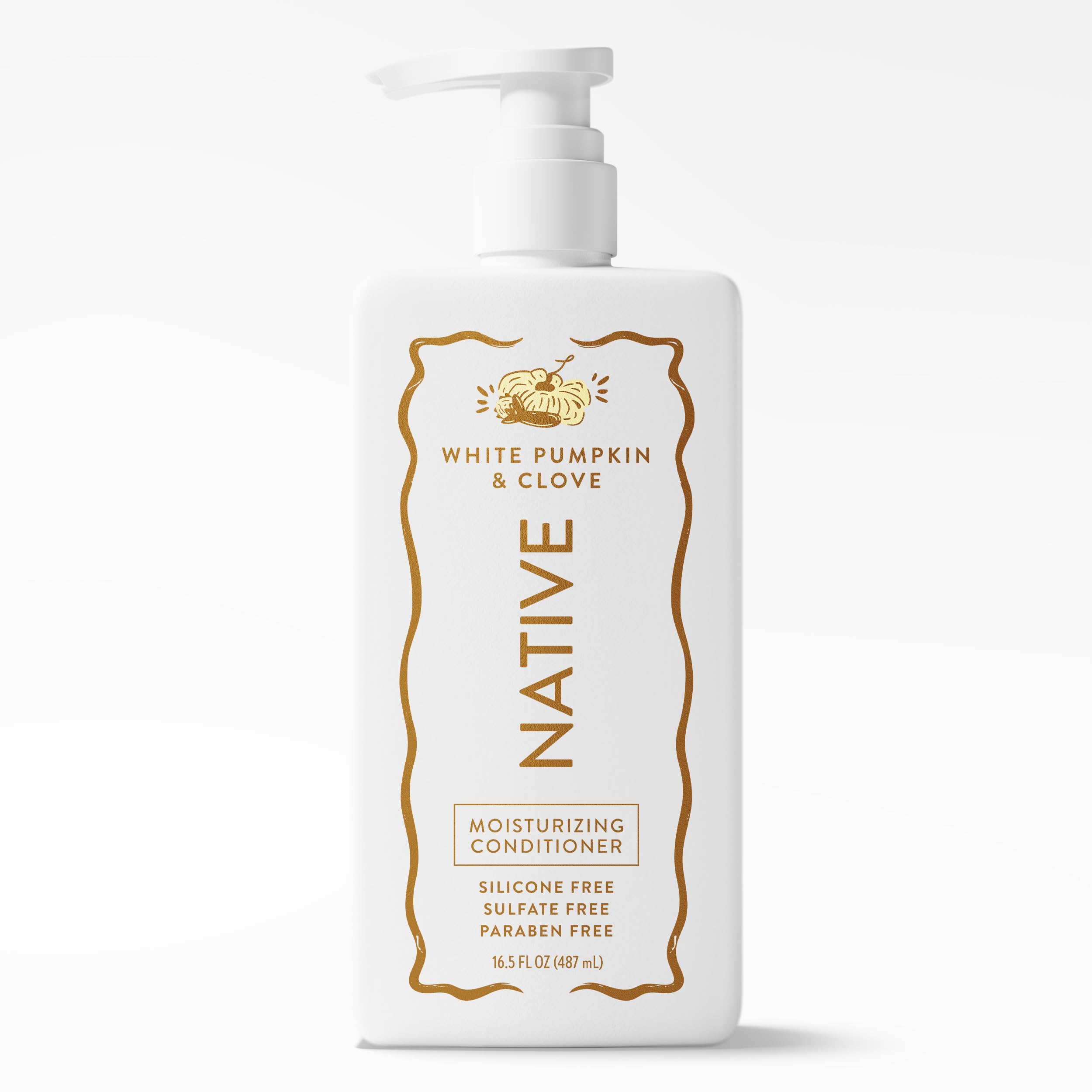 Native Silicone and Sulfate Free Moisturizing Conditioner, White Pumpkin & Clove, 16.5 fl oz