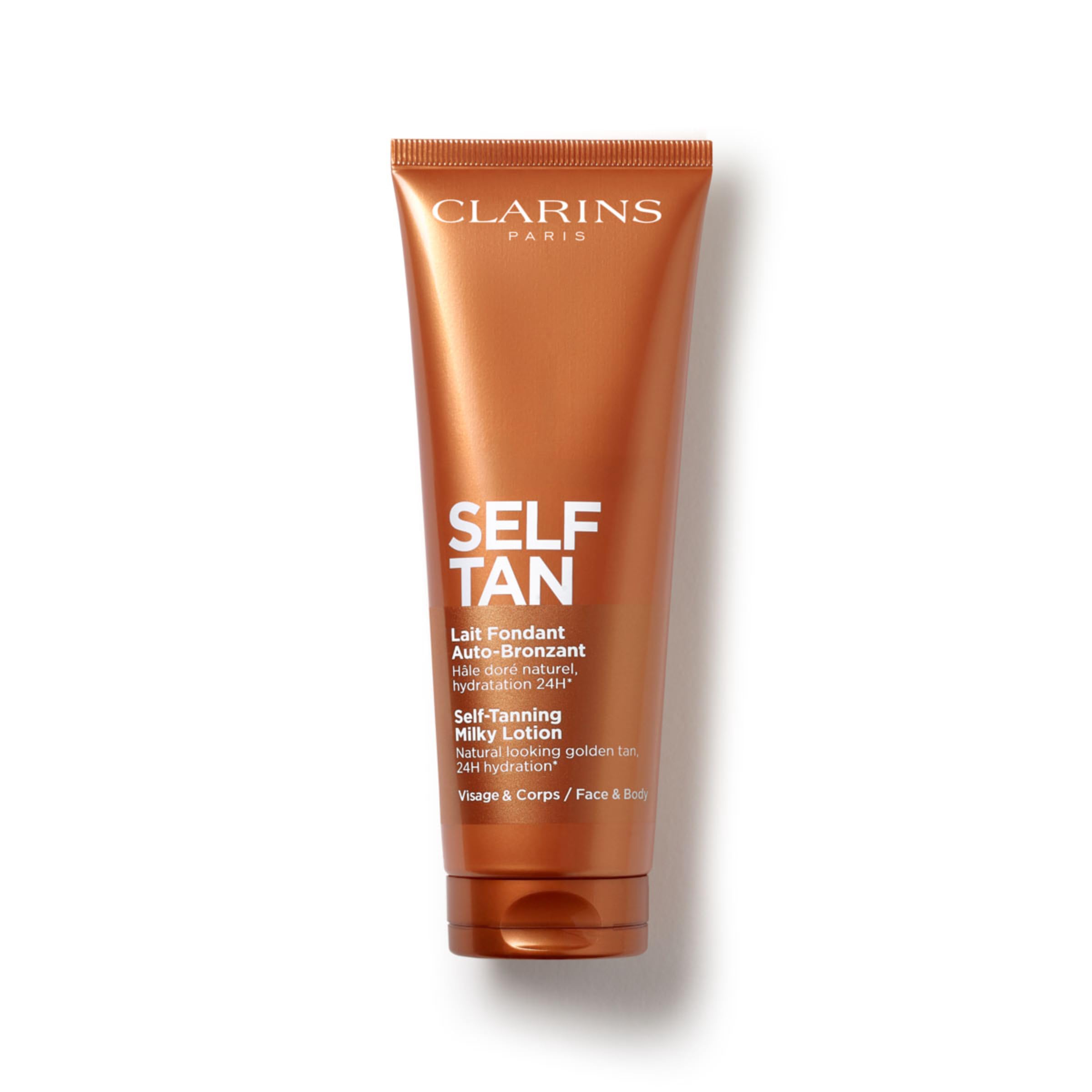 Clarins NEW Self-Tanning Milky Lotion | Self Tanner for Face and Body | Buildable, Streak-Free, Long-Lasting, Natural, Sun-Kisse