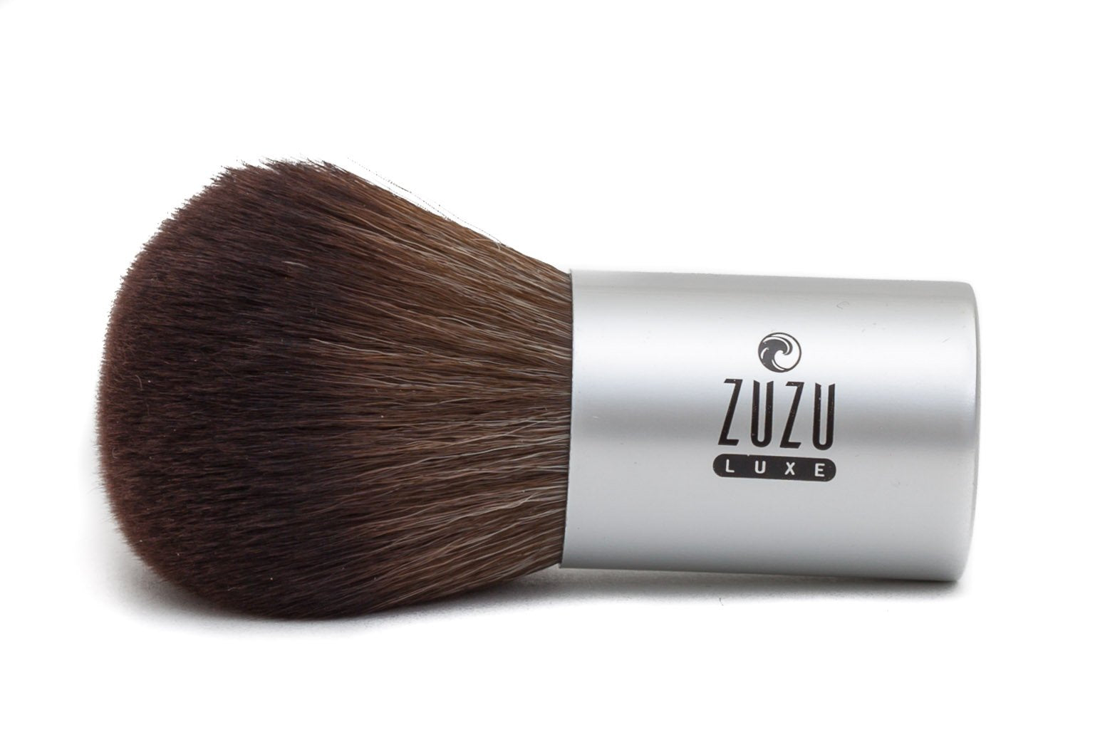 Organic Professional Kabuki Makeup Brush | Gabriel Cosmetics | 100% Natural Stacked Pony Hair for Softest Bristles | Natural Bir