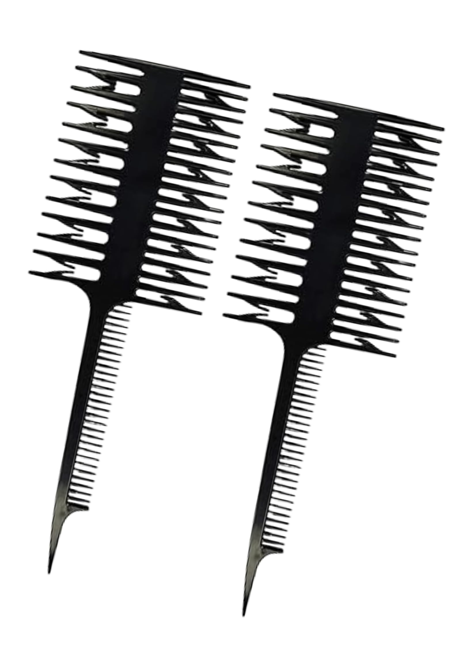 Onward 2 Pcs 3 Sided Hair Comb Dressing Tool Styling Accessories For Salon Micro Braiding For GirlS Highlight Comb Professional