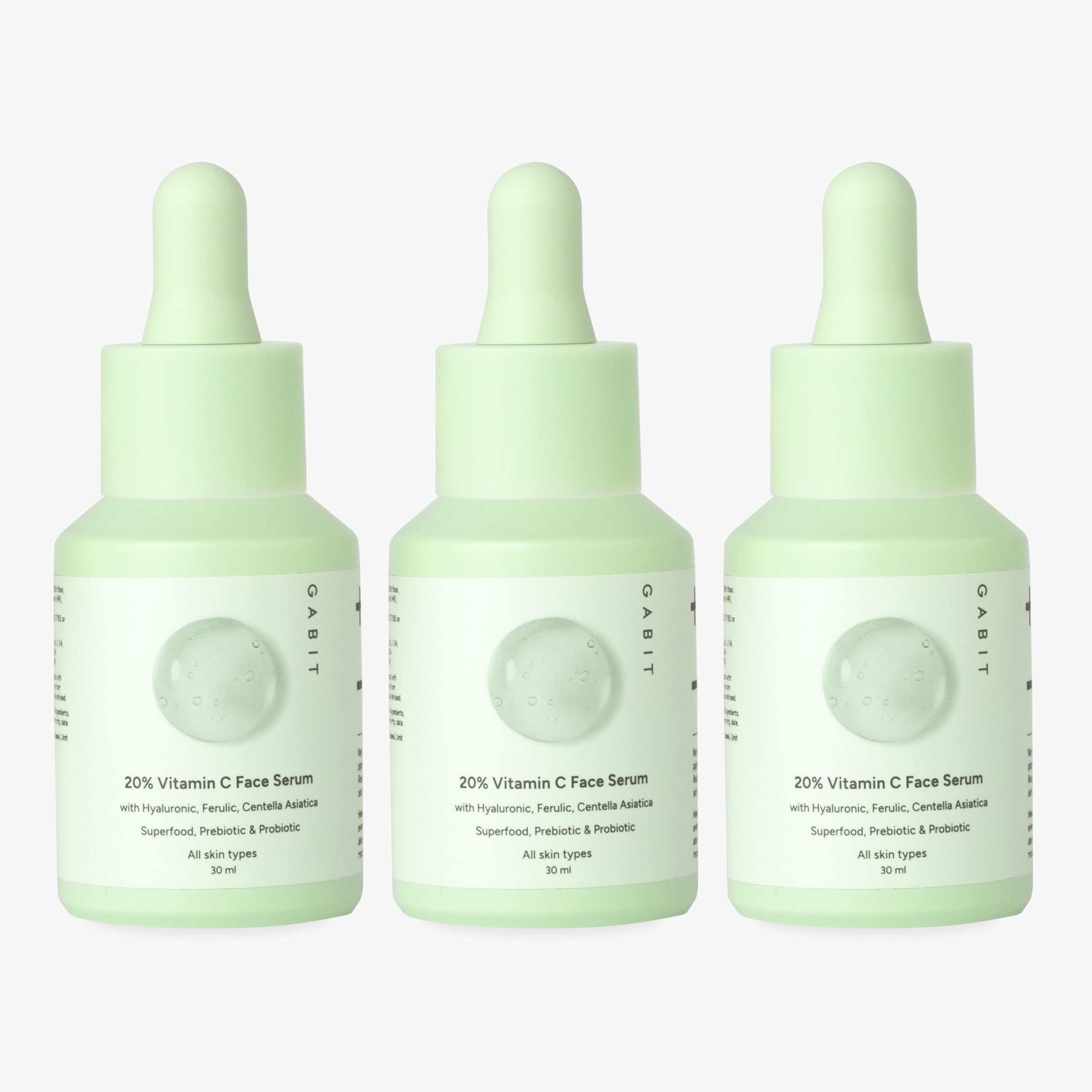 Gabit 20% Vitamin C Face Serum For Glowing Skin | Brightening Serum For Dark Spots, Tanned & Dull Skin; Hydrates | Alpha Arbutin