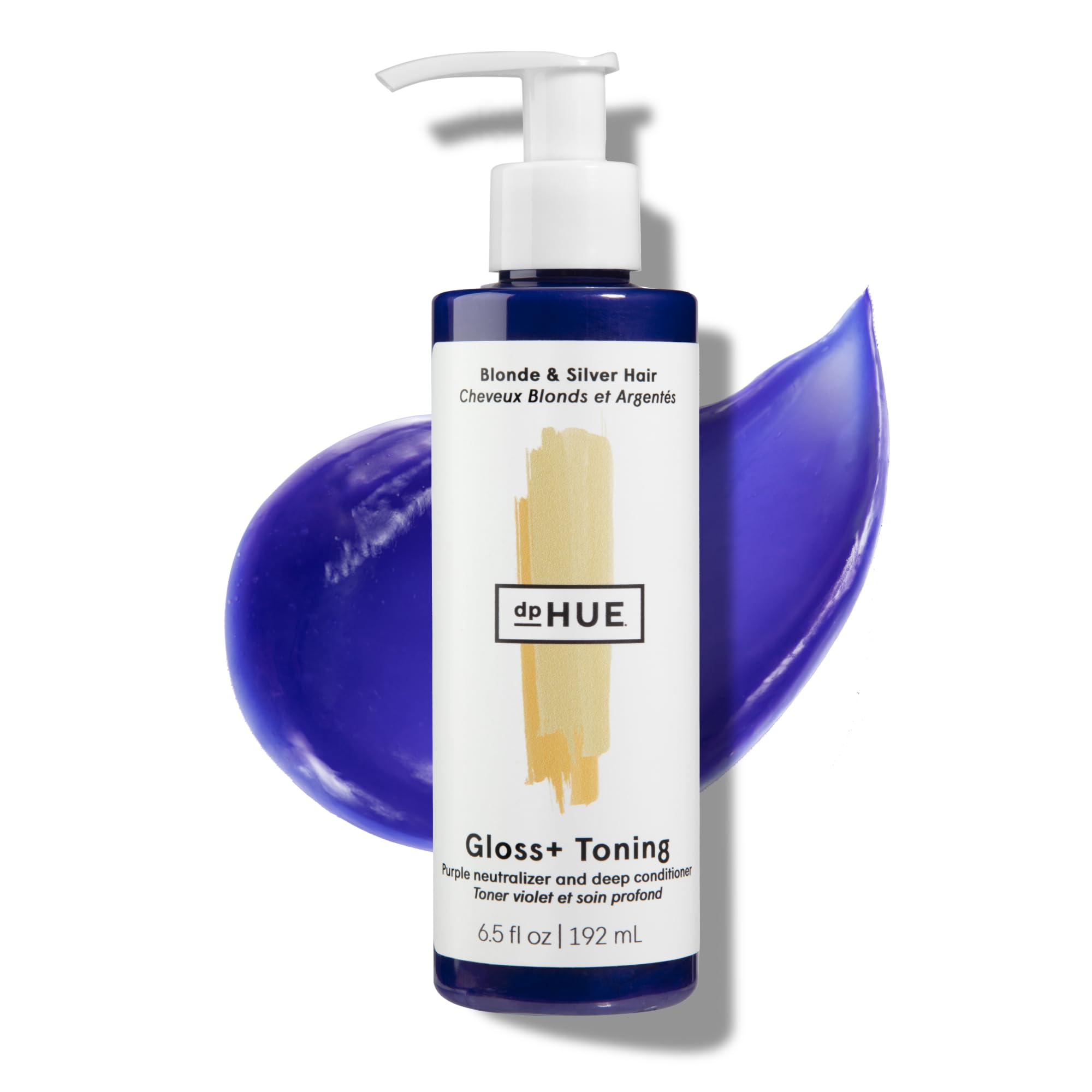 dpHUE Gloss+ Toning, Purple - Deep Condition & Neutralize Brass - For Blonde, Yellow Brassiness, Silver, Highlighted, Bleached &