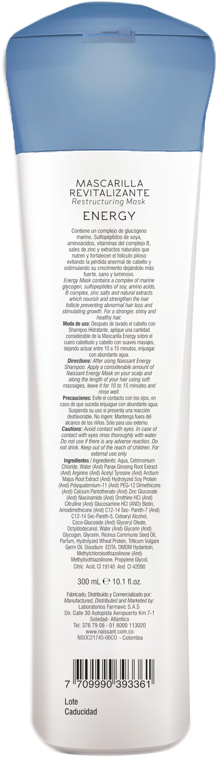 Naissant Energy Treatment Mask | Hair Growth Accelerator, Strengthener for Color Treated & Natural Hair | Enriched with Marine G