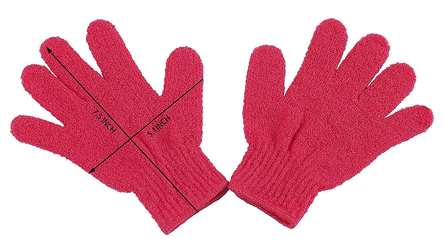 8 Pairs Double Sided Exfoliating Gloves Body Scrubber Scrubbing Glove Bath Mitts Scrubs For Shower, Body Spa Massage Dead Skin C