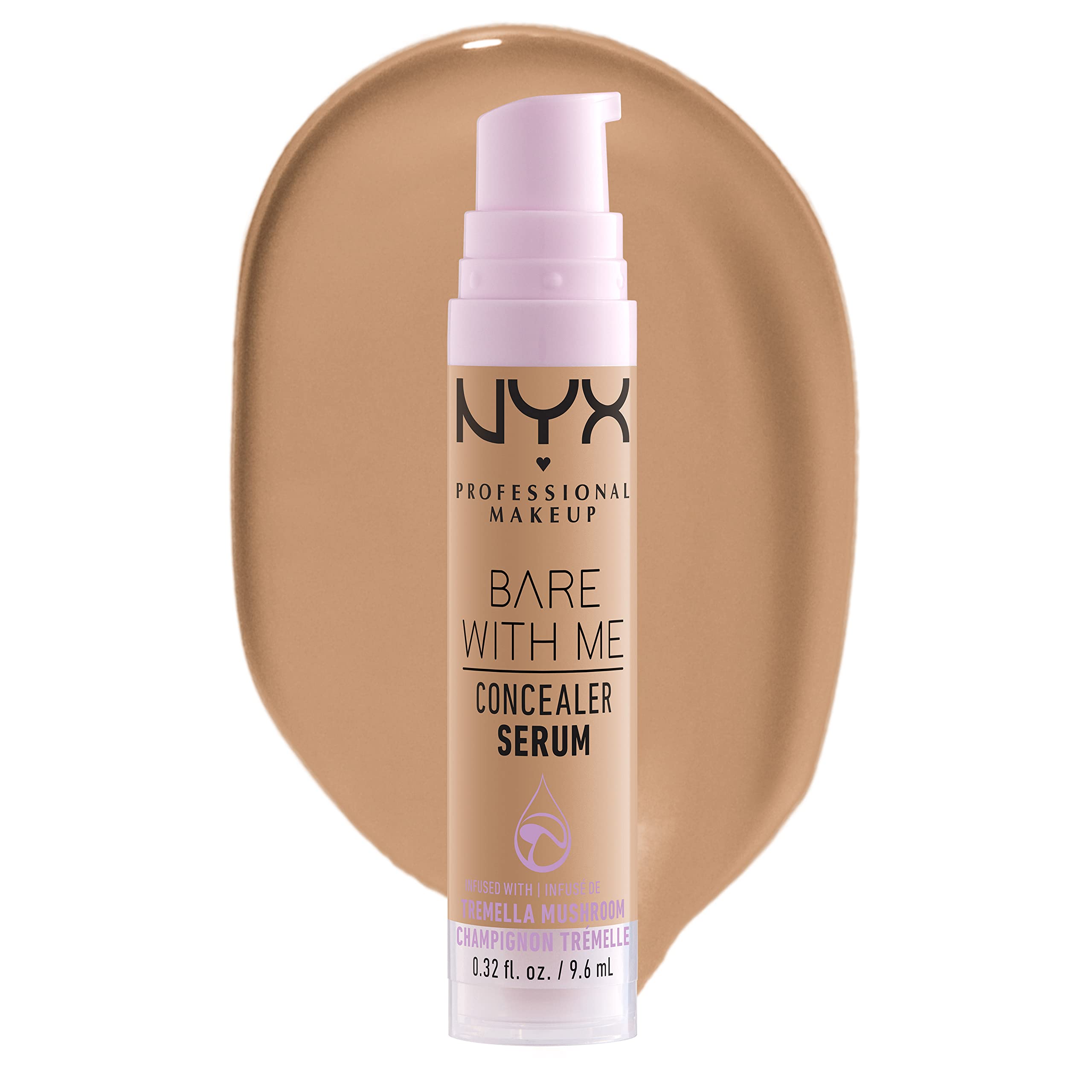 NYX PROFESSIONAL MAKEUP Bare With Me concealer Serum, Up To 24Hr Hydration - Medium