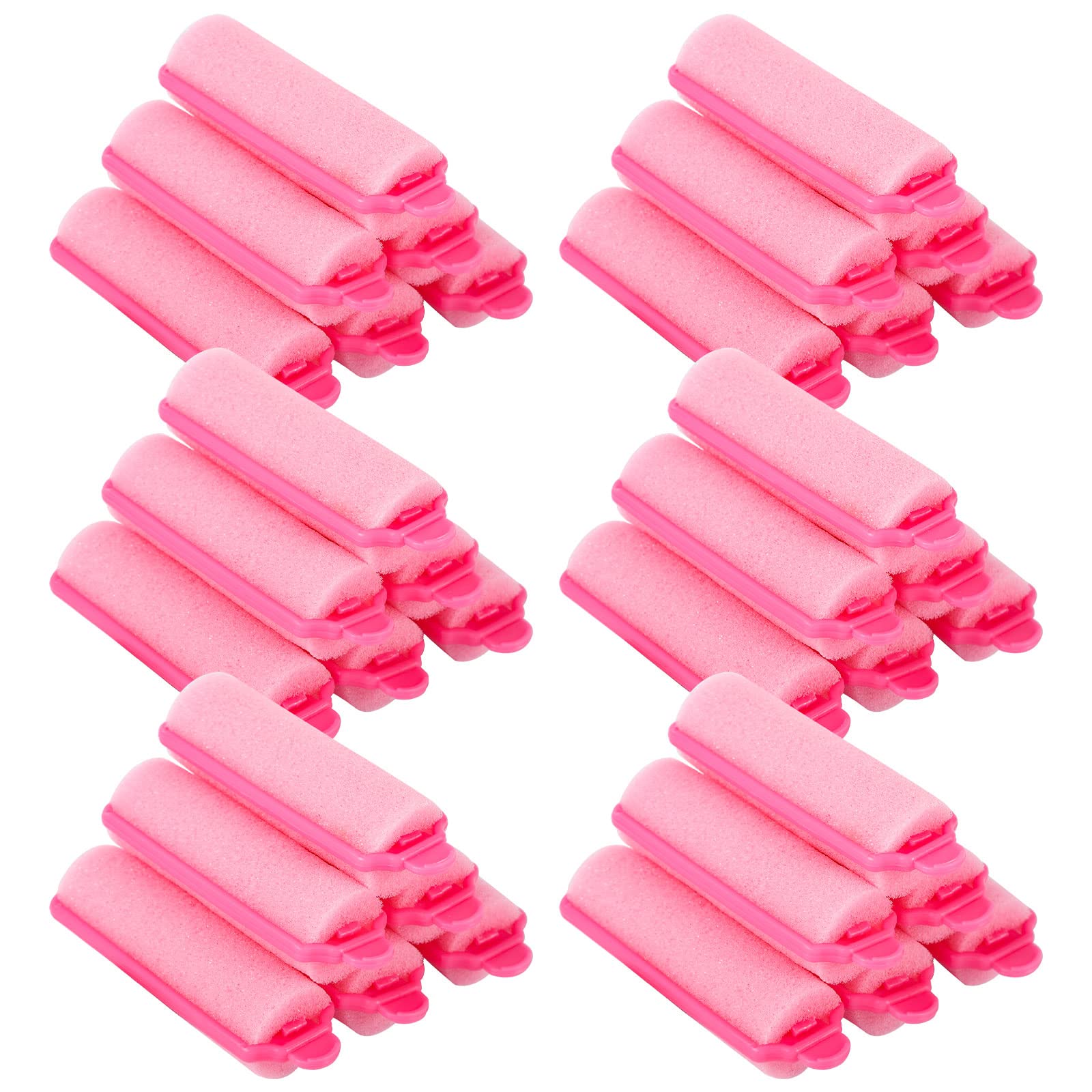 Pengxiaomei 36Pcs Foam Sponge Hair Rollers, 2.4 Inch Hair Curlers to Sleep In, Soft Hair Curlers for Curls Style, Heatless Hair 
