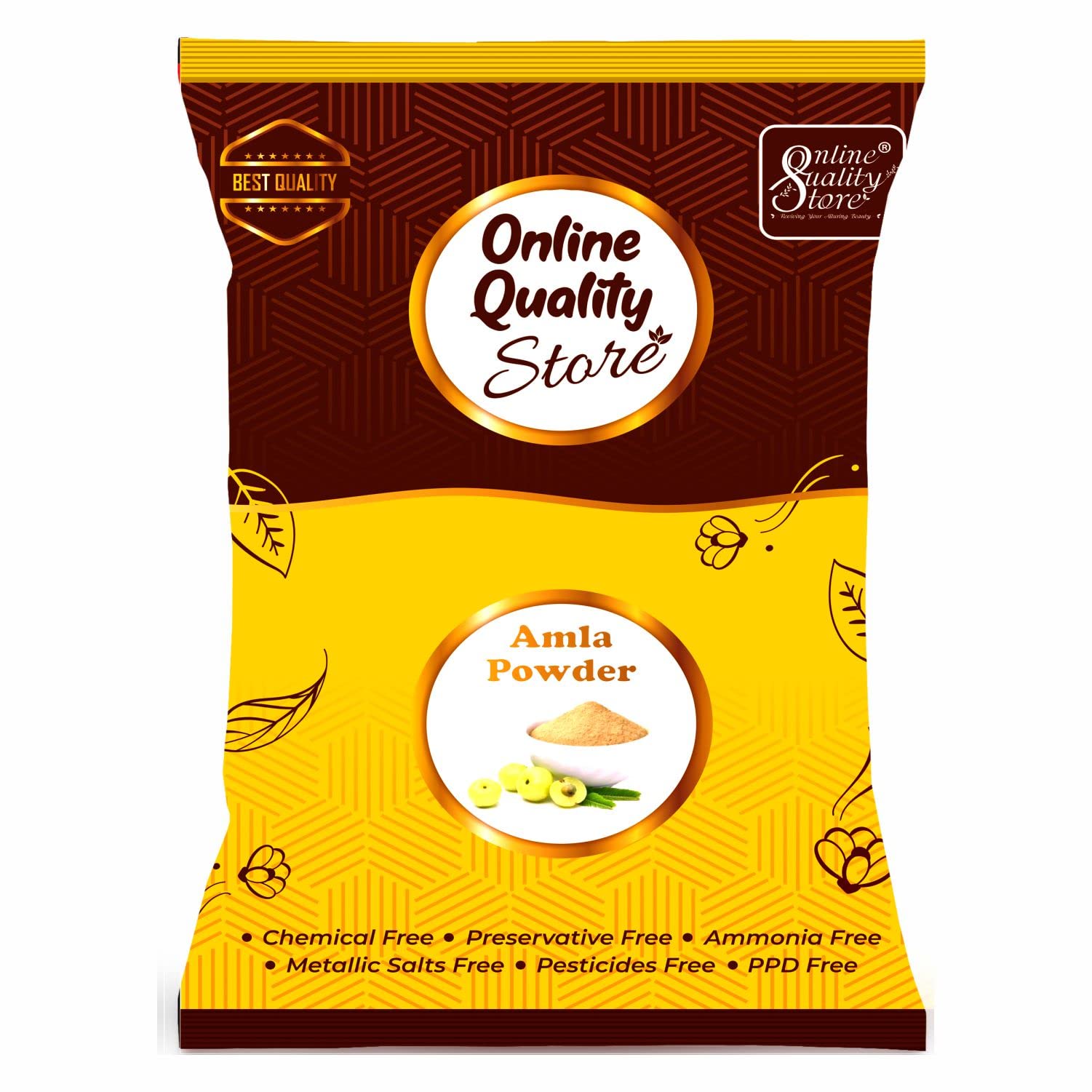 Online Quality Store Amla Powder For Skin & Hair, 200 G |Amla Indian Gooseberry Powder For Hair Growth |Amla Powder For Hair Bla