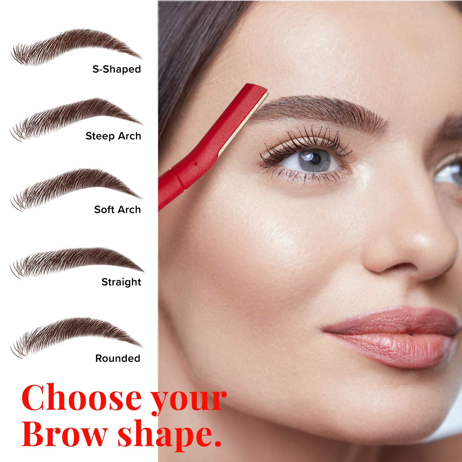 Kiss New York Eyebrow Multi Shaper Eyebrow Trimmer Dermaplanning Tool 5Pcs