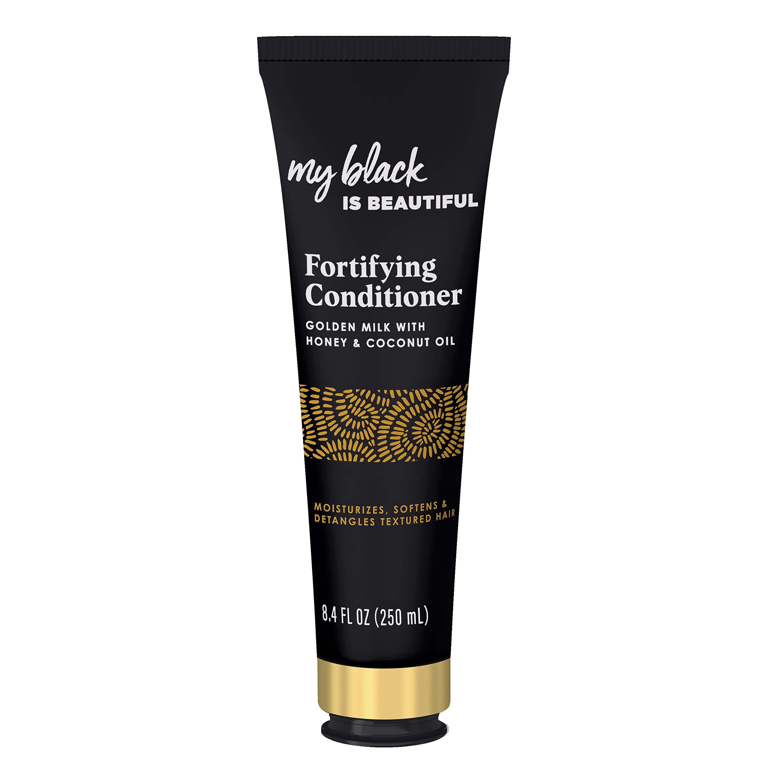 My Black is Beautiful Golden Milk Fortifying Conditioner, 8.4 Fl Oz  Sulfate Free, Moisturizing Conditioner for Curly and Coily