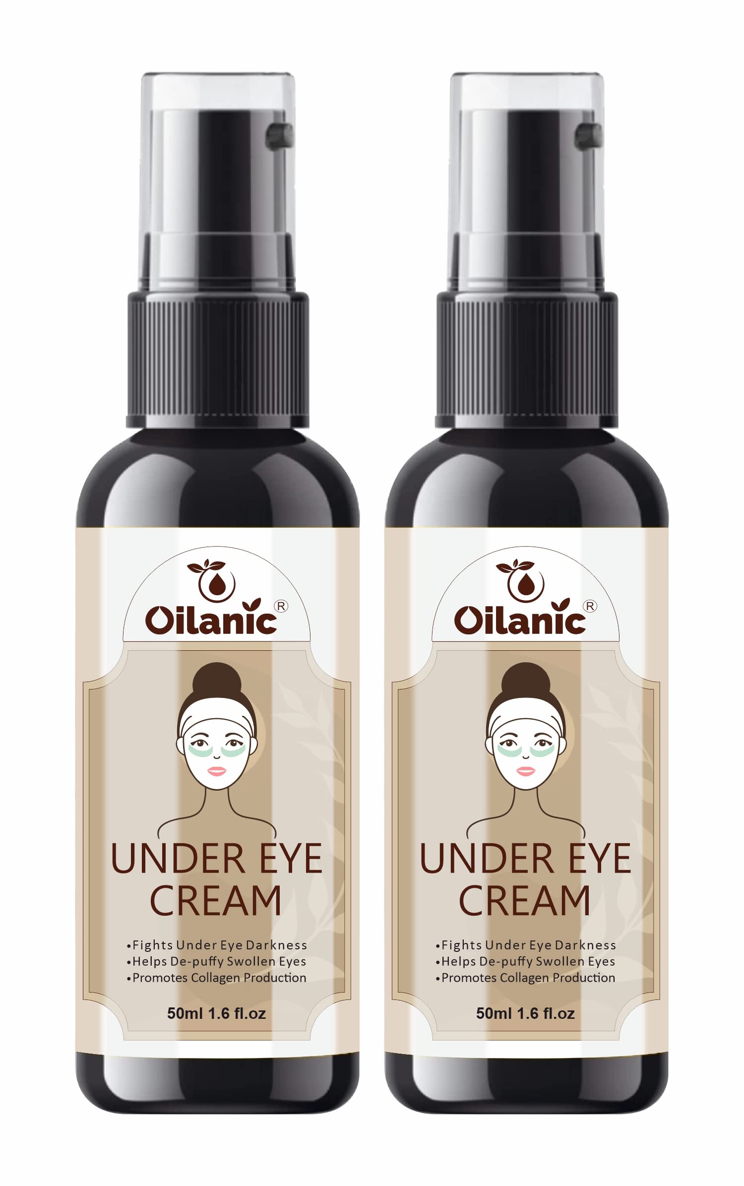 Oilanic Under Eye Cream For Dark Circles For Women & Men| Under Eye Cream For Wrinkles & Puffy Eyes | Dark Circle Remover Pack O