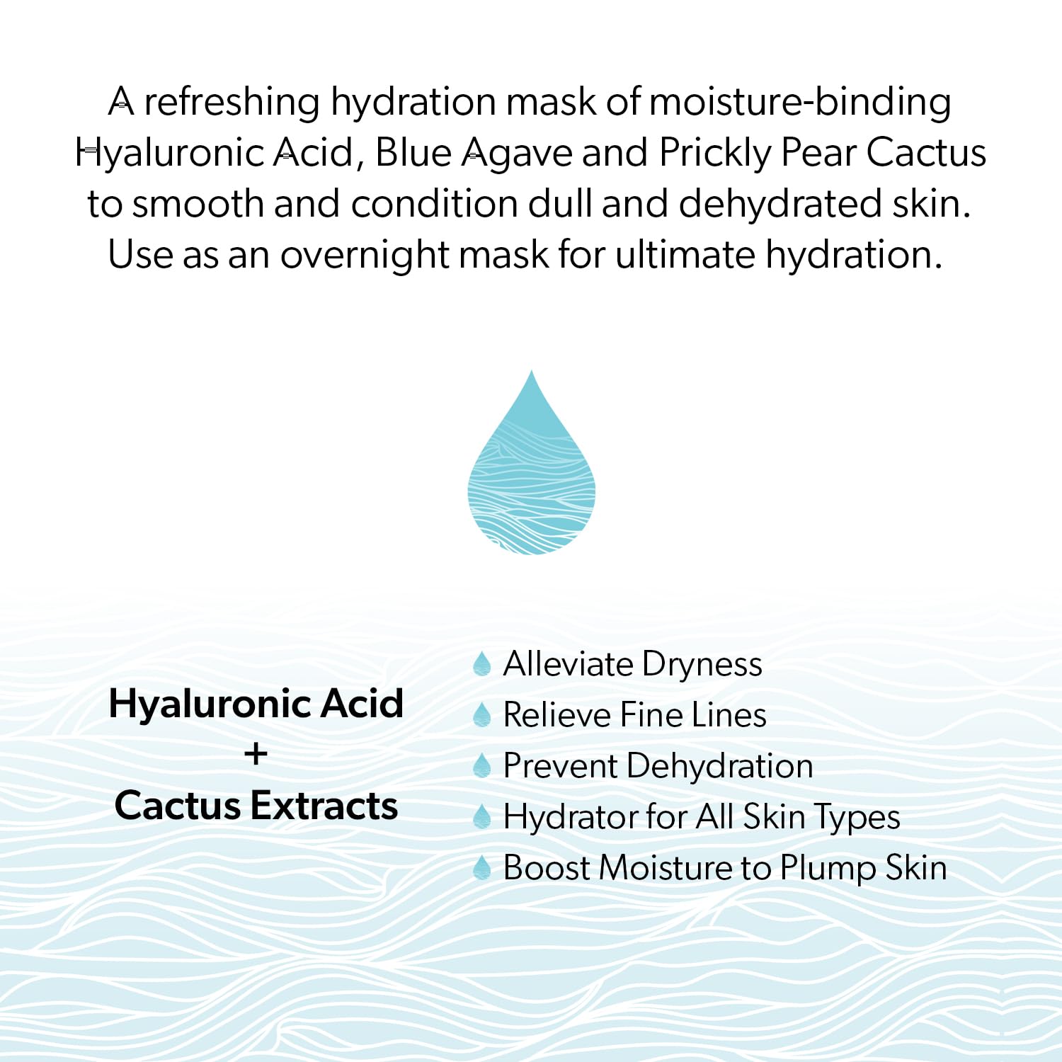 Mychelle Dermaceuticals Ultra Hyaluronic Water Mask (1.2 Fl Oz) - Rich Hydration For Dry Skin With Vegan Hyaluronic Acid, Help P