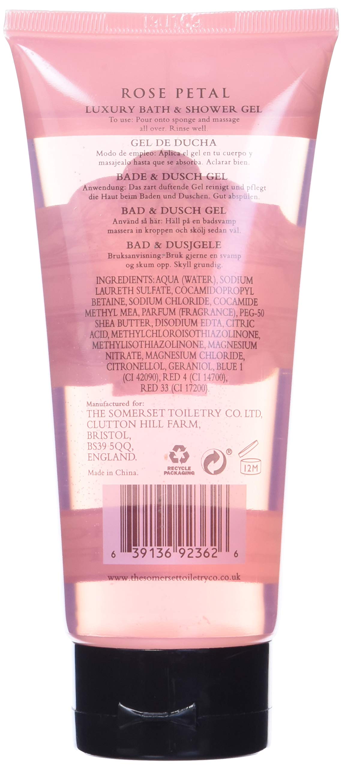 Aaa Floral - Rose Petal, Luxury Bath & Shower Gel, Enriched With Shea Butter - 200 Ml, 6.8 Fl Oz