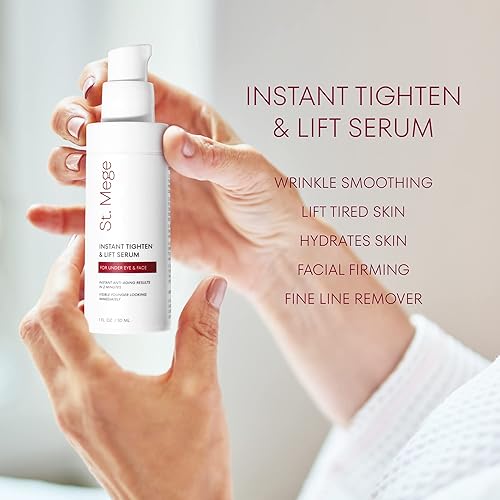 St. Mege Face Lift Cream - Instant Skin Tightening & Eye Lift, 1 oz, Smooths Loose Skin in 2 Minutes, Anti-Aging Treatment