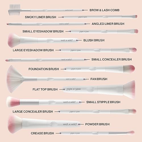 Wet N Wild Eyebrow & Lash Brush, Liquid Eyelash Declumper, Ergonomic Handle