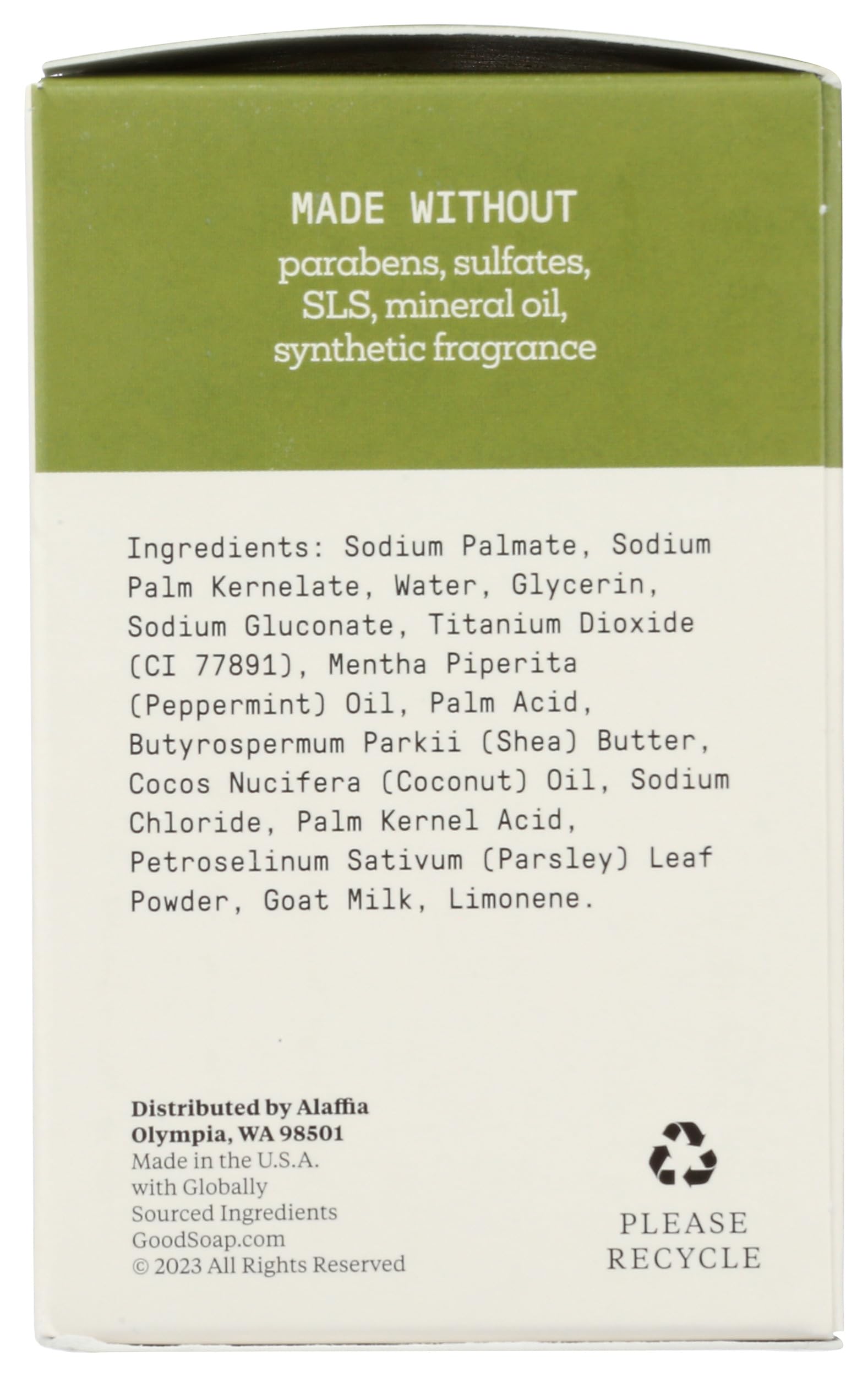 ALAFFIA Peppermint Good Soap Value Pack 4 Count, 20 OZ