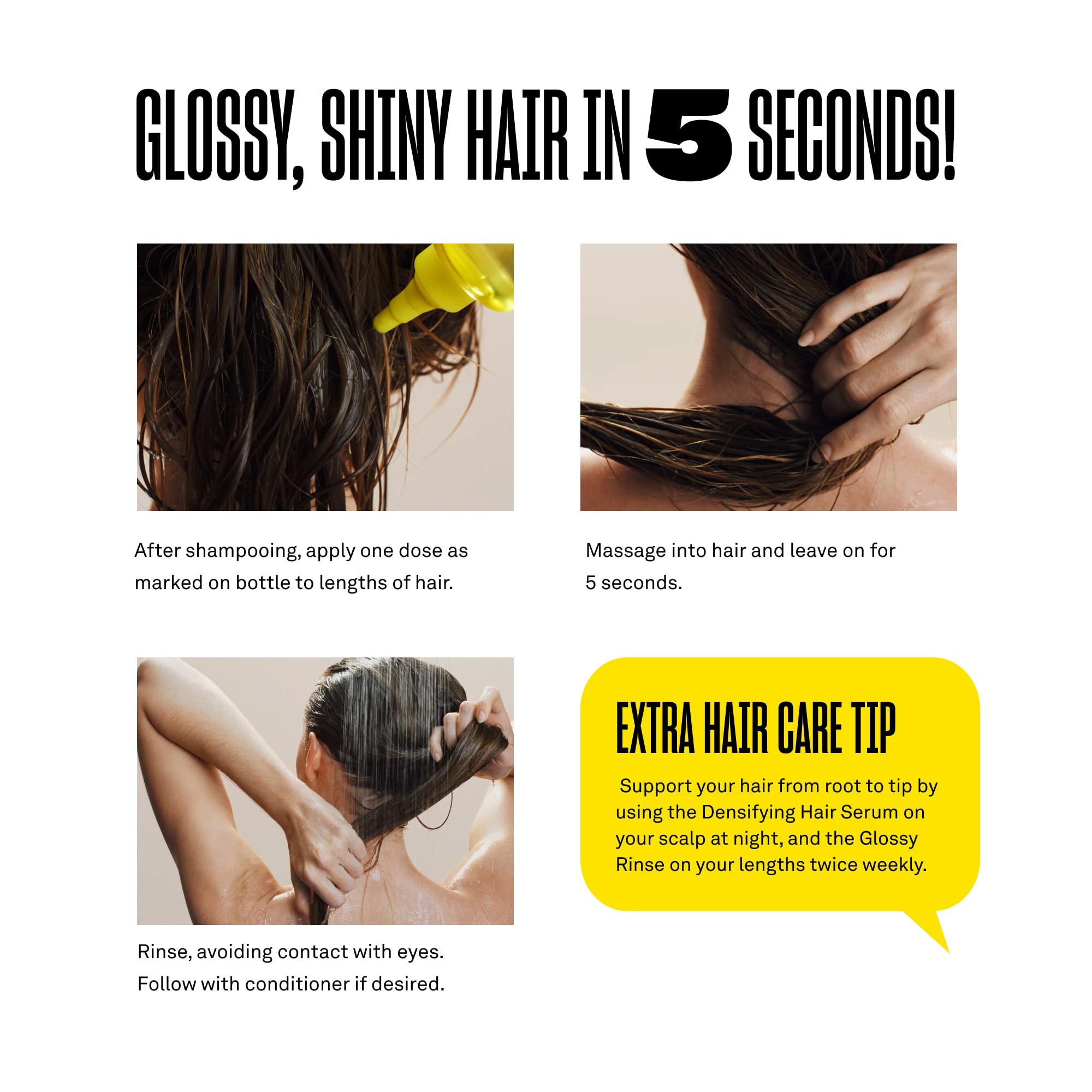 BABE ORIGINAL Glossy Rinse Treatment - Hydrating Lamellar Water Hair Mask, 250 mL