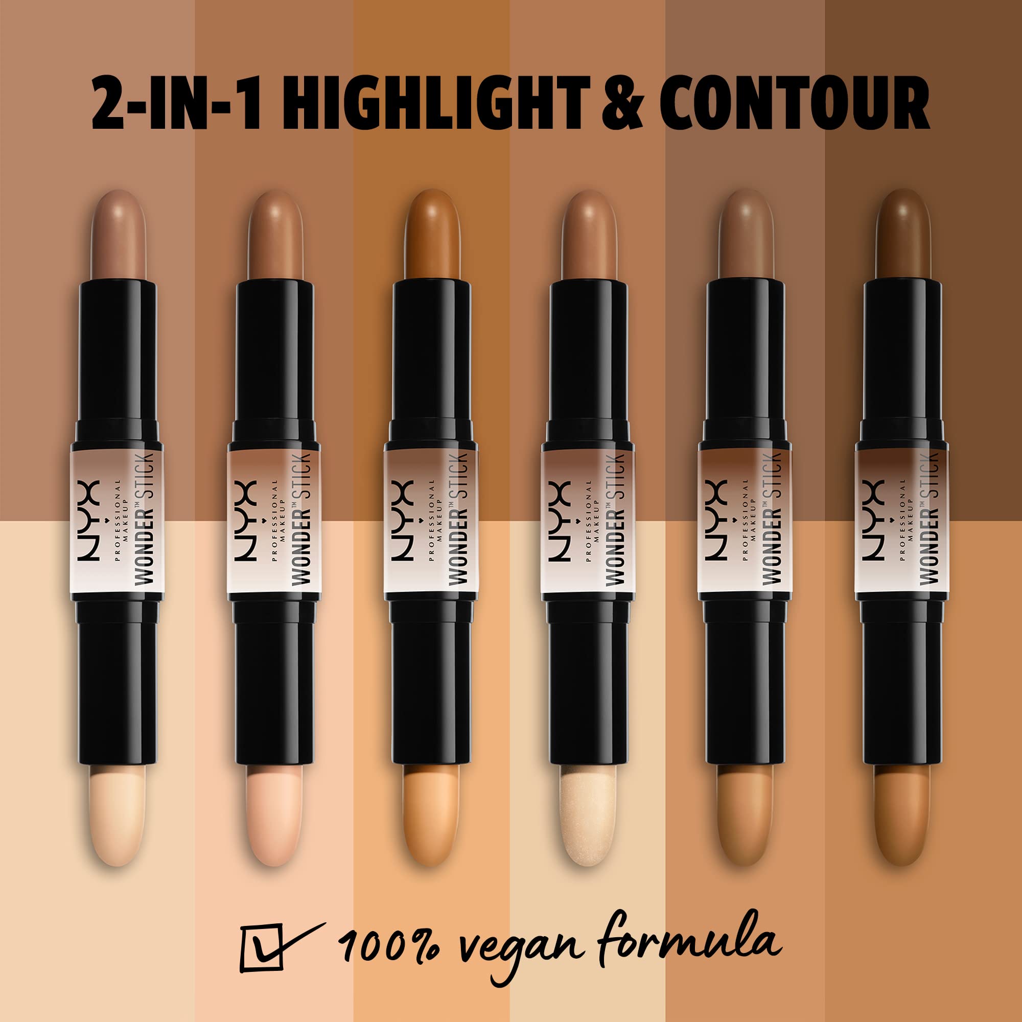 Nyx Professional Makeup Wonder Stick, Highlight & Contour - Light