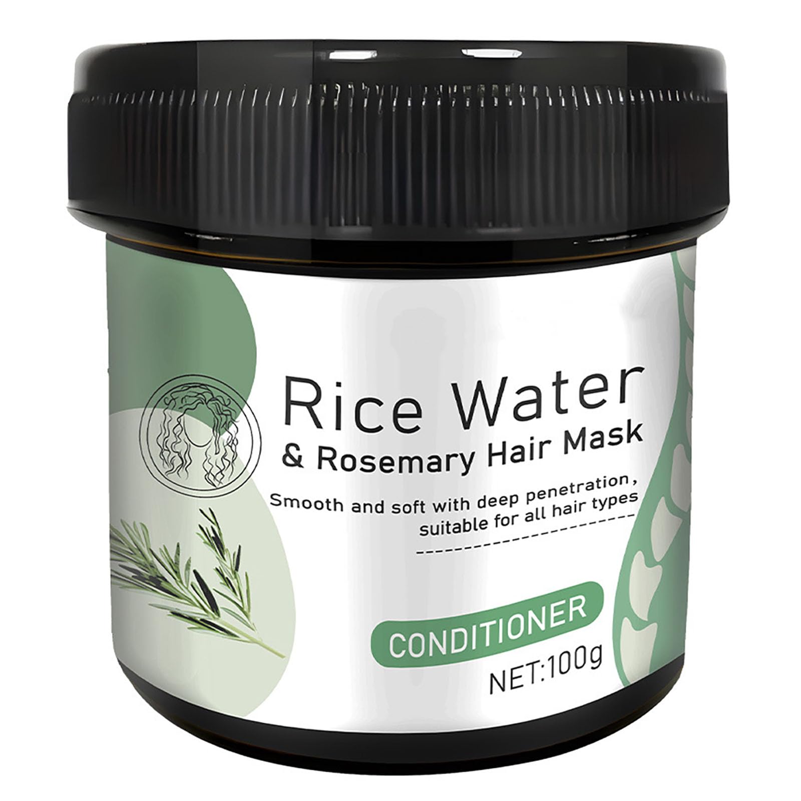 Yniquet Rosemary Hair Mask Treatment with Rice Water, AntiHair Rice Water Mask for Hair Hydrating Deep Conditioning Repair Hair