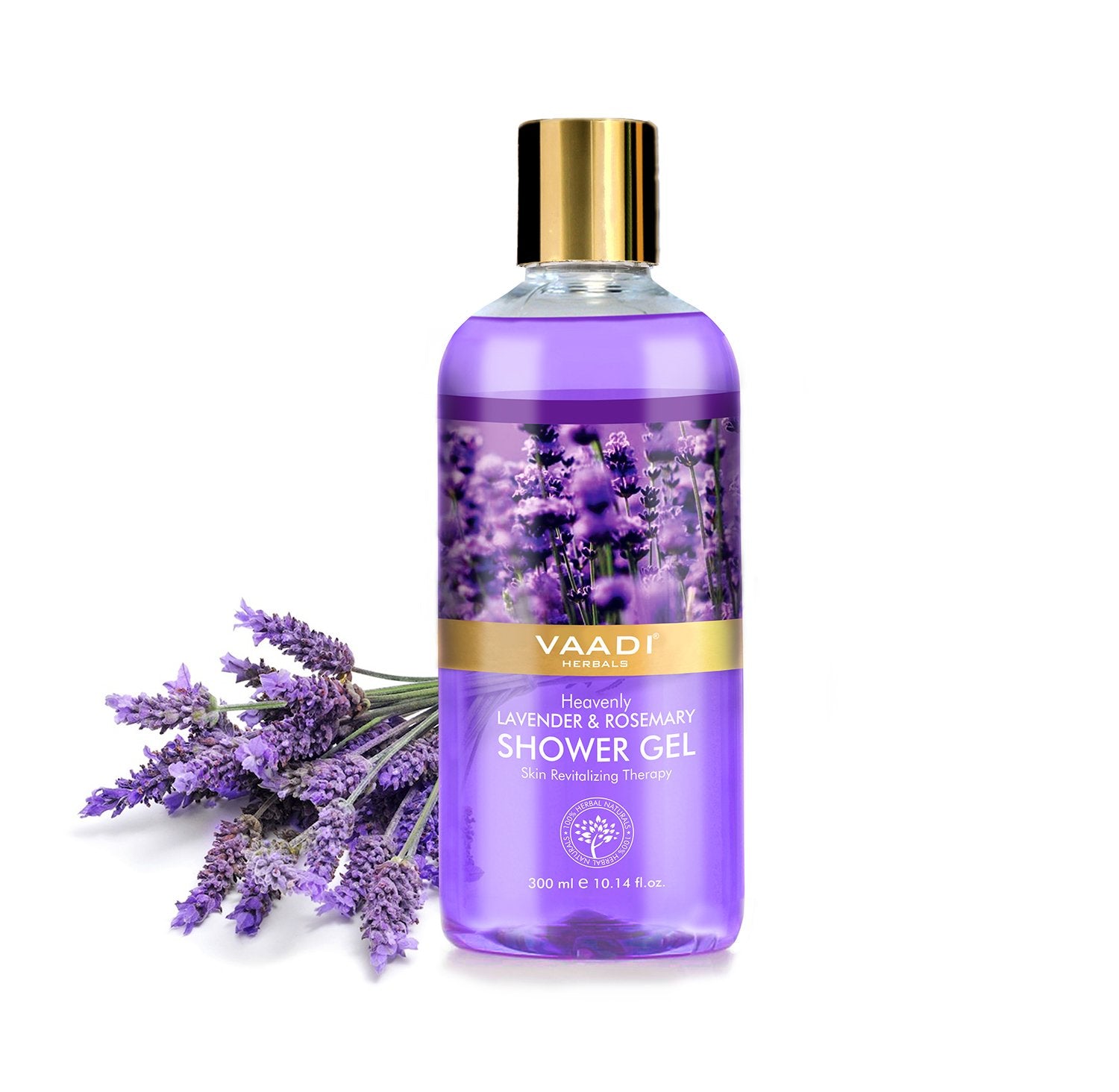 Vaadi Herbals Shower Gel, Heavenly Lavender And Rosemary, 300Ml
