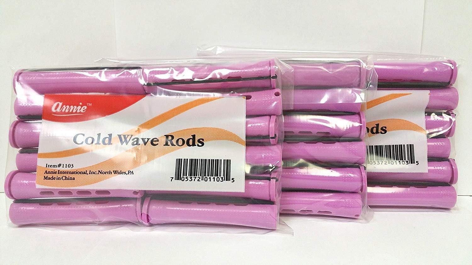 Annie #1103 Cold Wave Rods Orchid 9/16 Long (12CT)