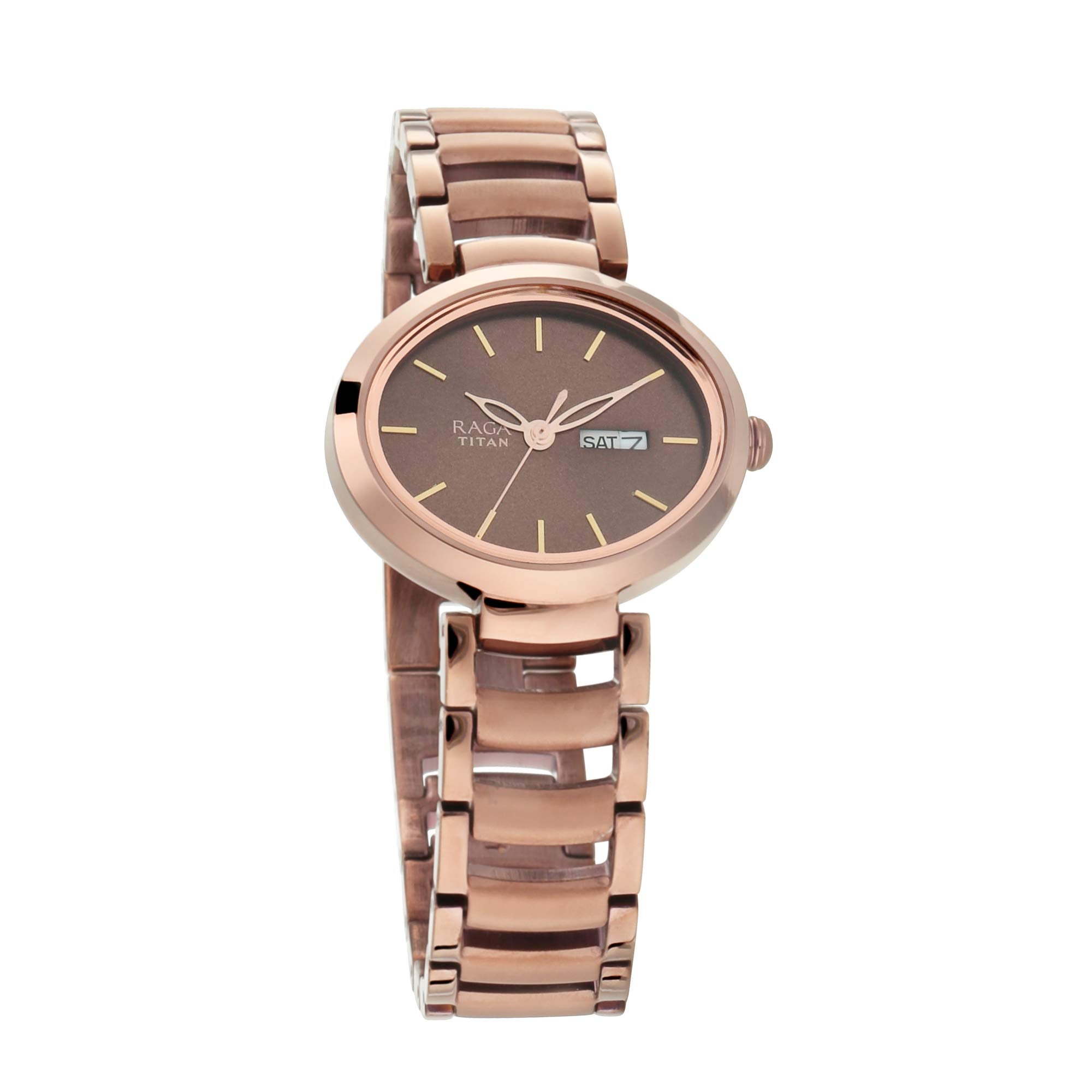 Titan Viva Analog Brown Dial WomenS Watch Nm2620Qm01/Nn2620Qm01/Np2620Qm01