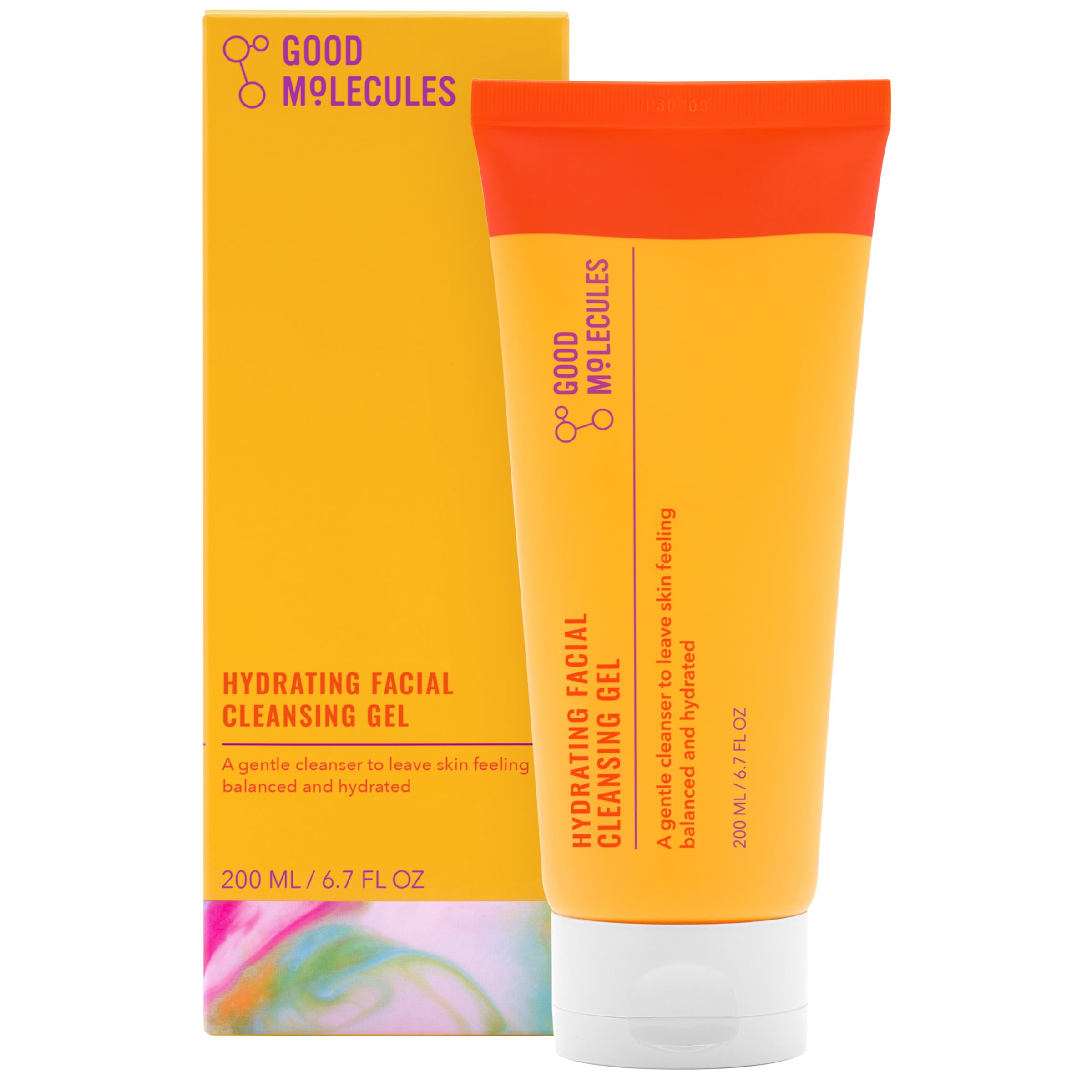 Good Molecules Hydrating Facial Cleansing Gel - Face Wash With Rosewater And Pineapple - Skincare For Face, Brighten, Cleanse An