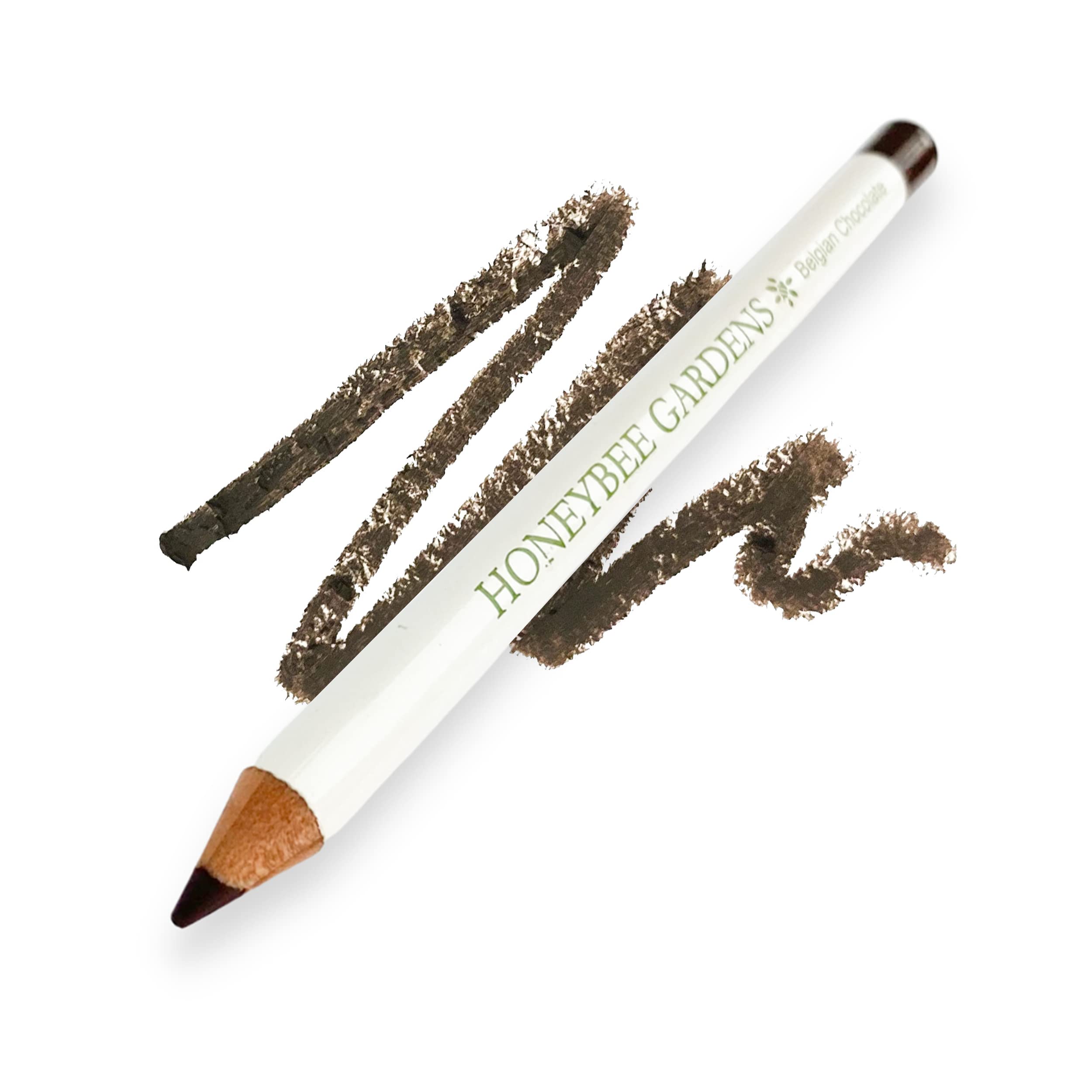 Honeybee Gardens Effortless Eyeliner Pencil in Belgian Chocolate, Rich Pigmentation, Smooth, LongWearing, Vegan, GlutenFree