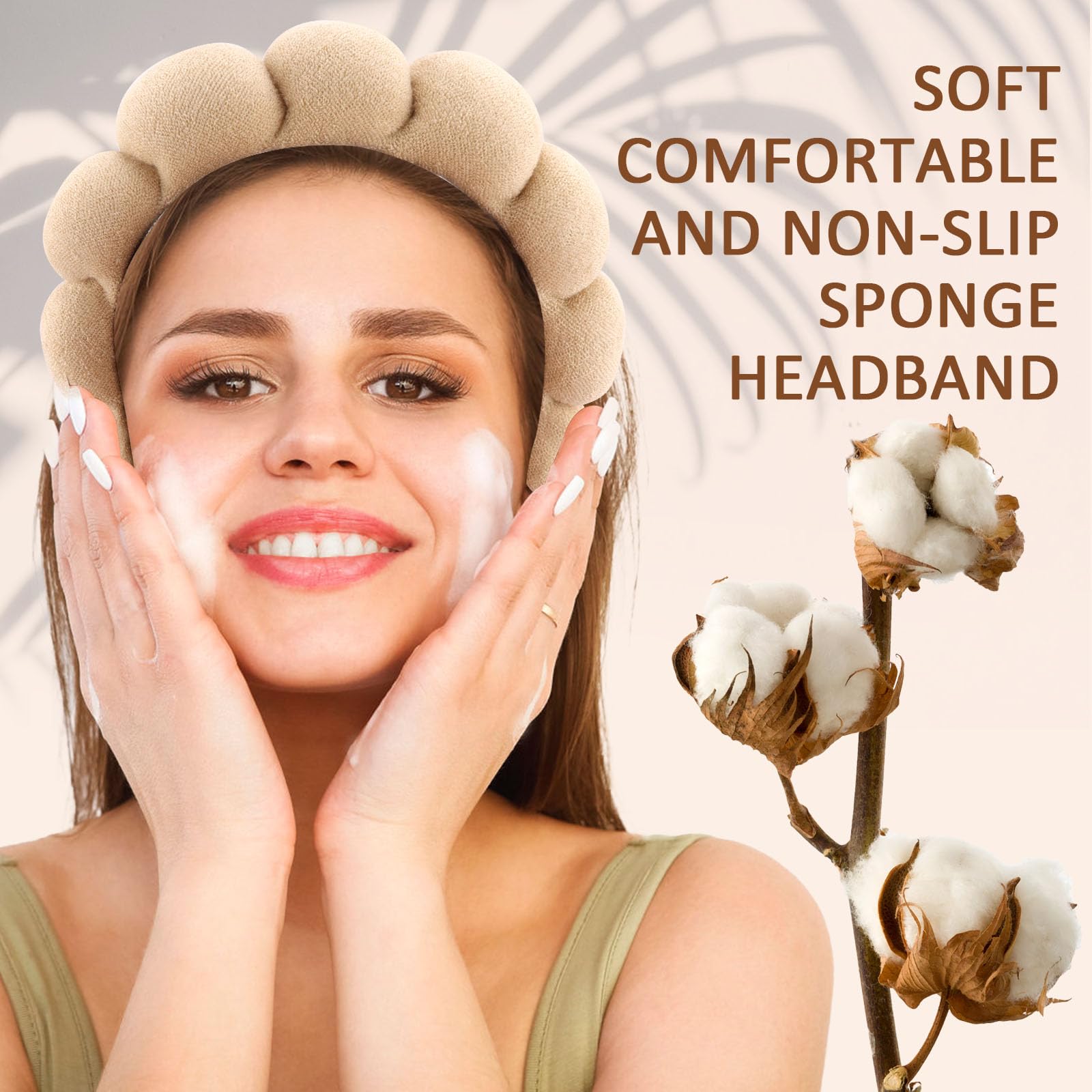 Canitor 4 PCS Spa Headband Gifts for Women Skincare Makeup Face Wash Skin Self Care Make Up Cute Preppy Teen Girl Trendy Stuff A