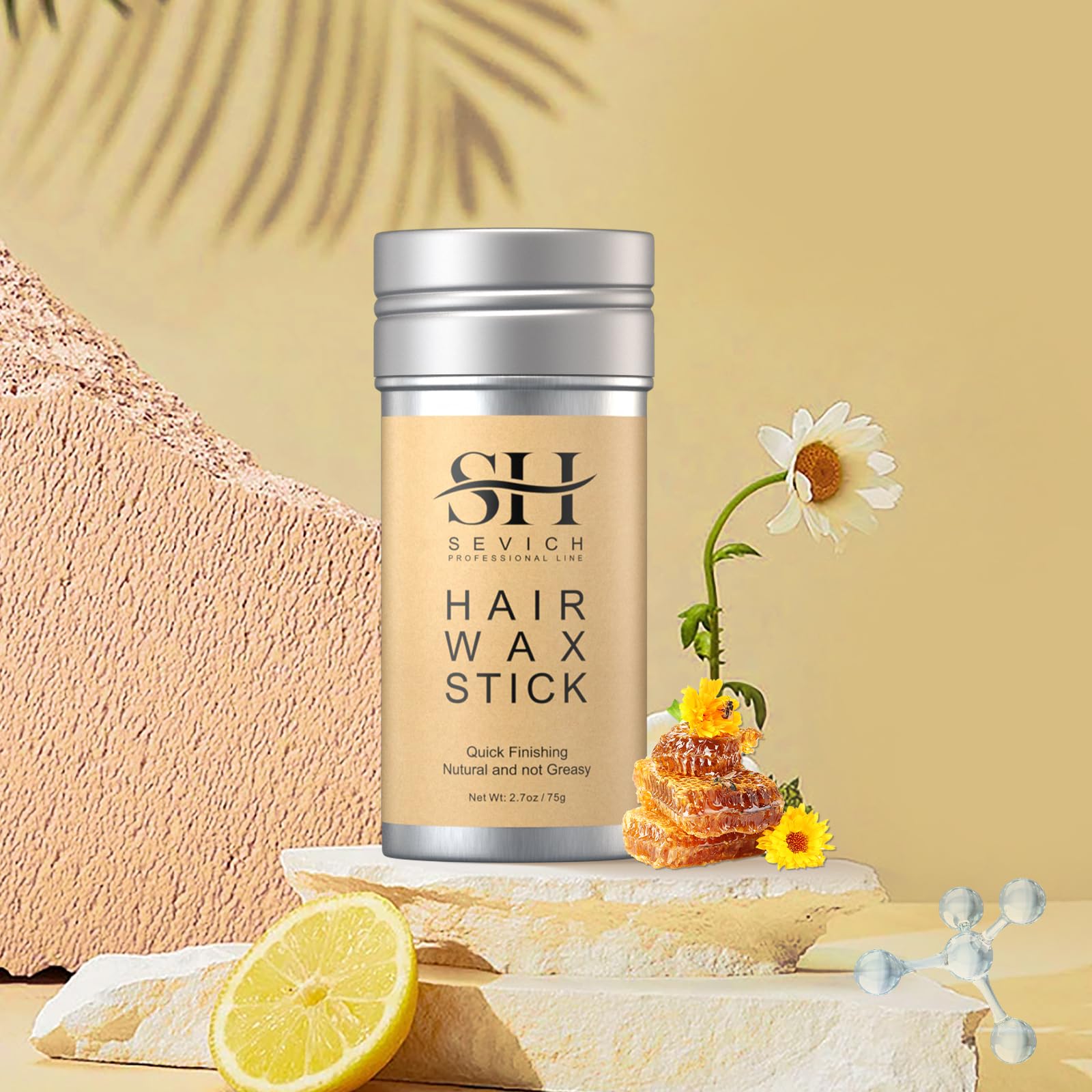 SEVICH Hair Wax Stick for Women & Kids, Hair Styling Waxes, Slick Back Hair Products, Only 90 Seconds,Hair keeps the Style 24H,7
