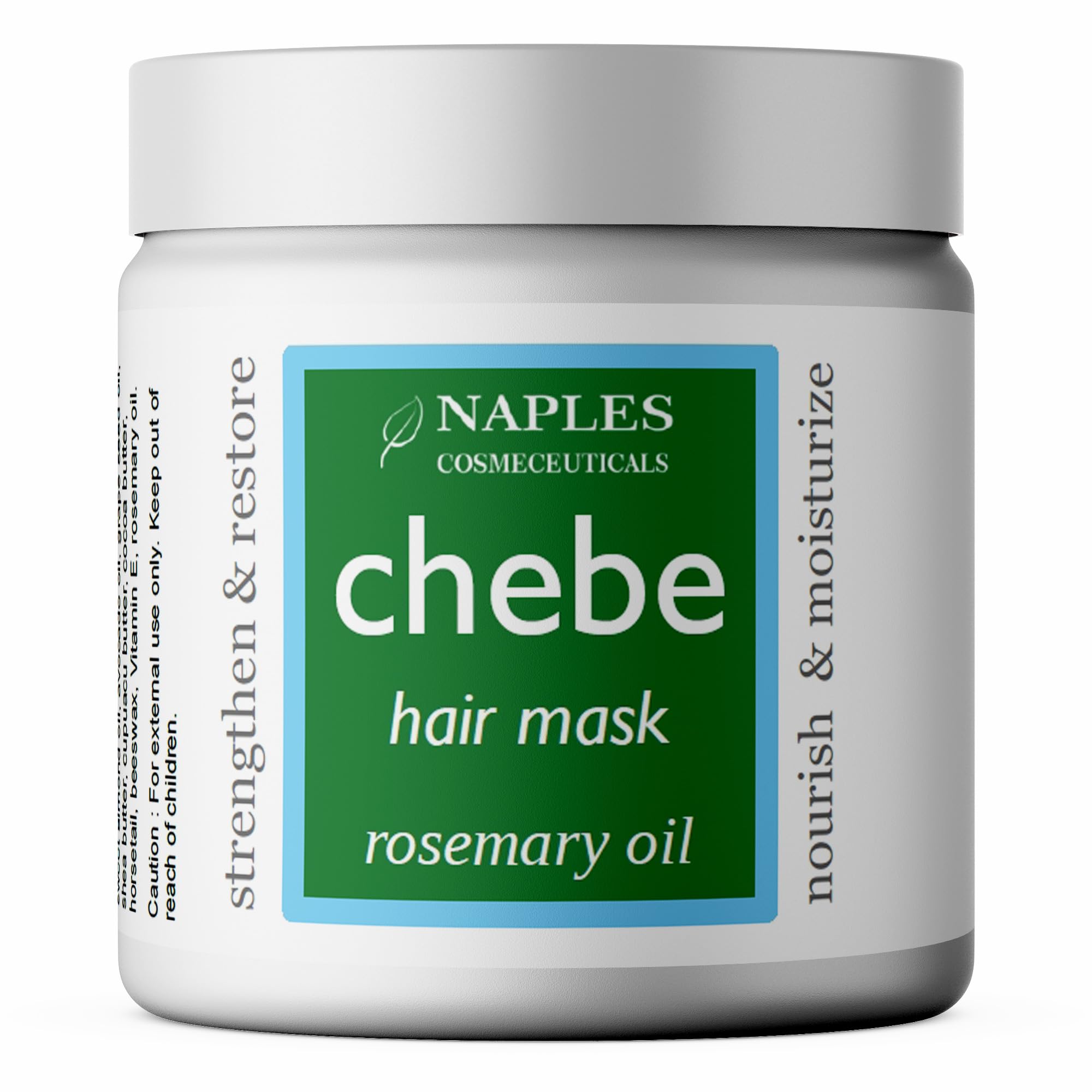 Naples Cosmeceuticals Chebe Hair Mask Hair Butter Serum Conditioner with Chebe Powder Rosemary Oil for Thickening Strengthening 