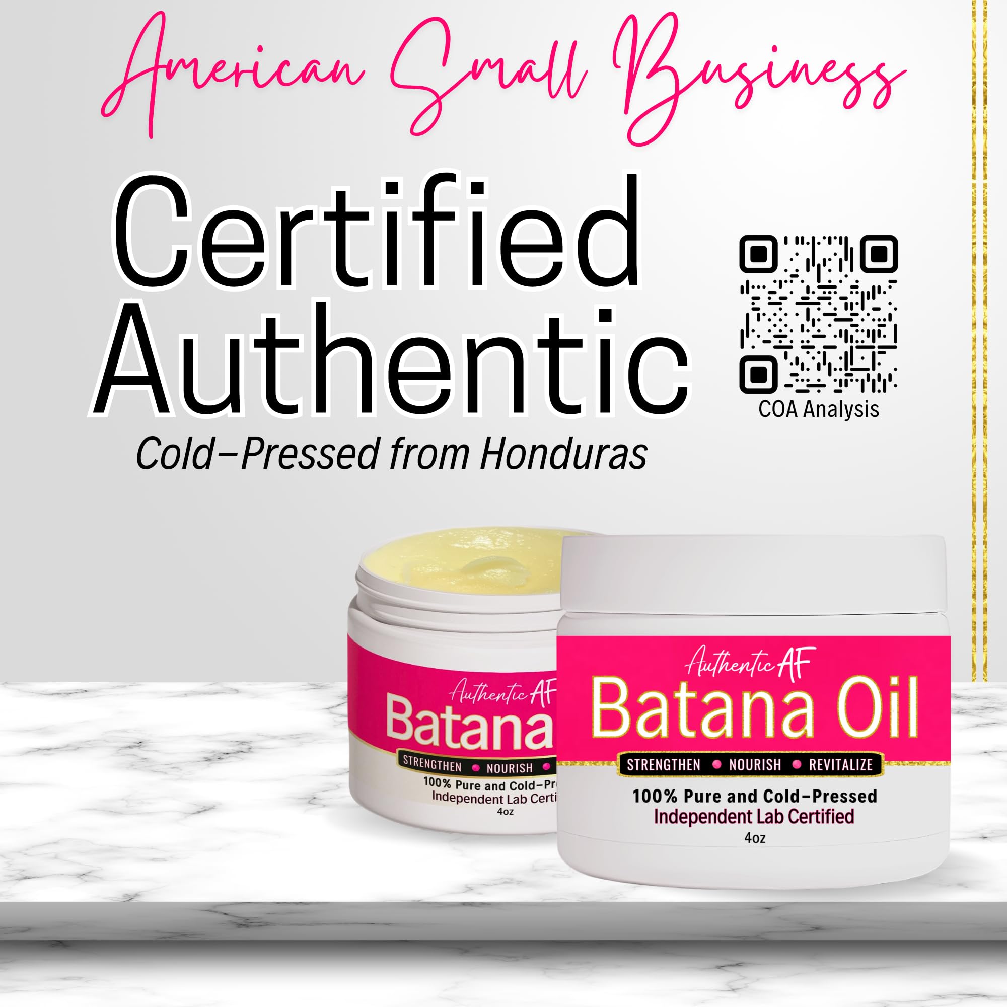 LIV Authentic 100% Raw Batana Oil for Hair Growth - Pure Moisturizing Hair Oil from Honduras, Repairs Split Ends, Strengthens Ro