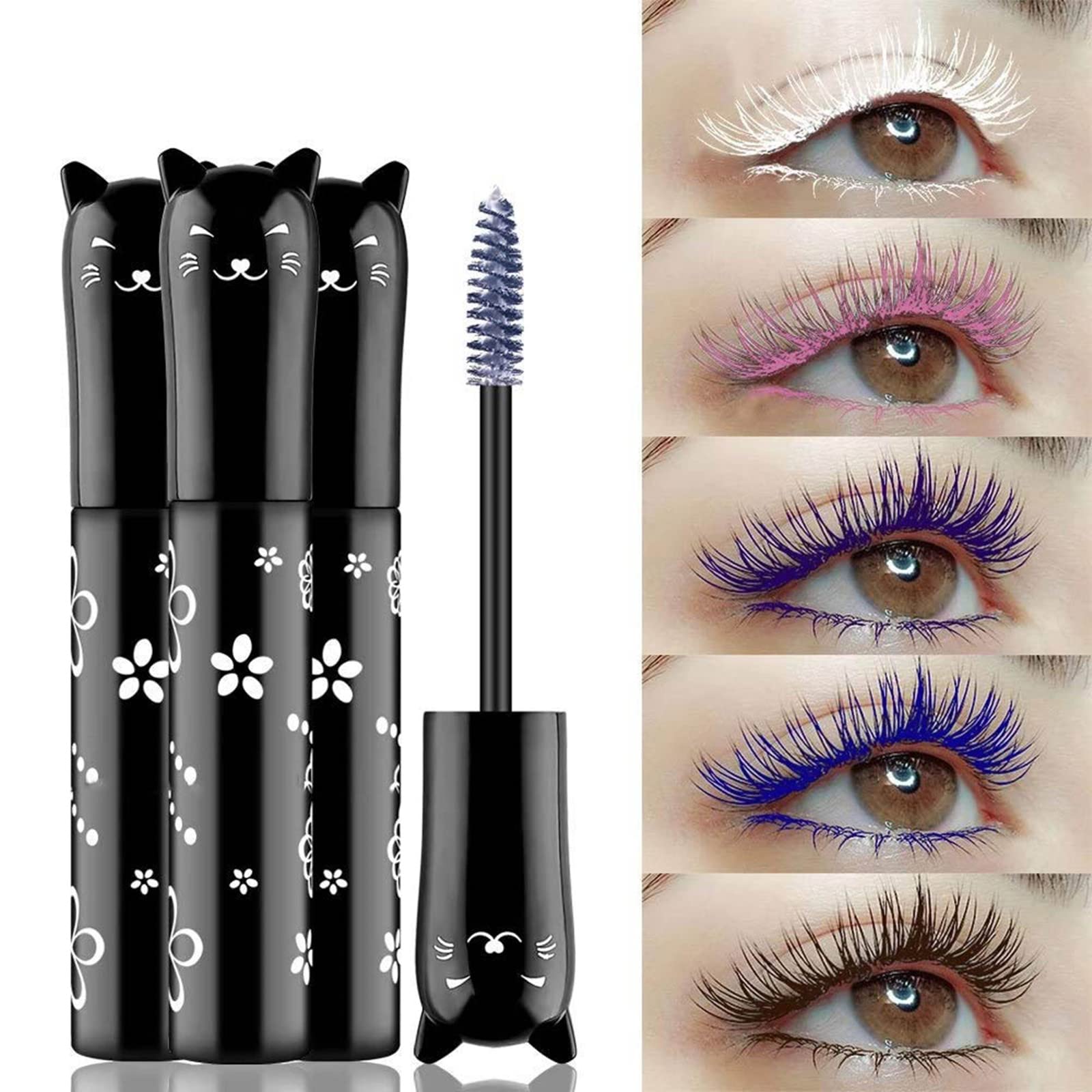 Lgszgdcn 6 Colors Lashes Mascara Eyes Waterproof Fast Dry Eyelashes Curling Lengthening Makeup Eye Lengthening, Lifting, Curling