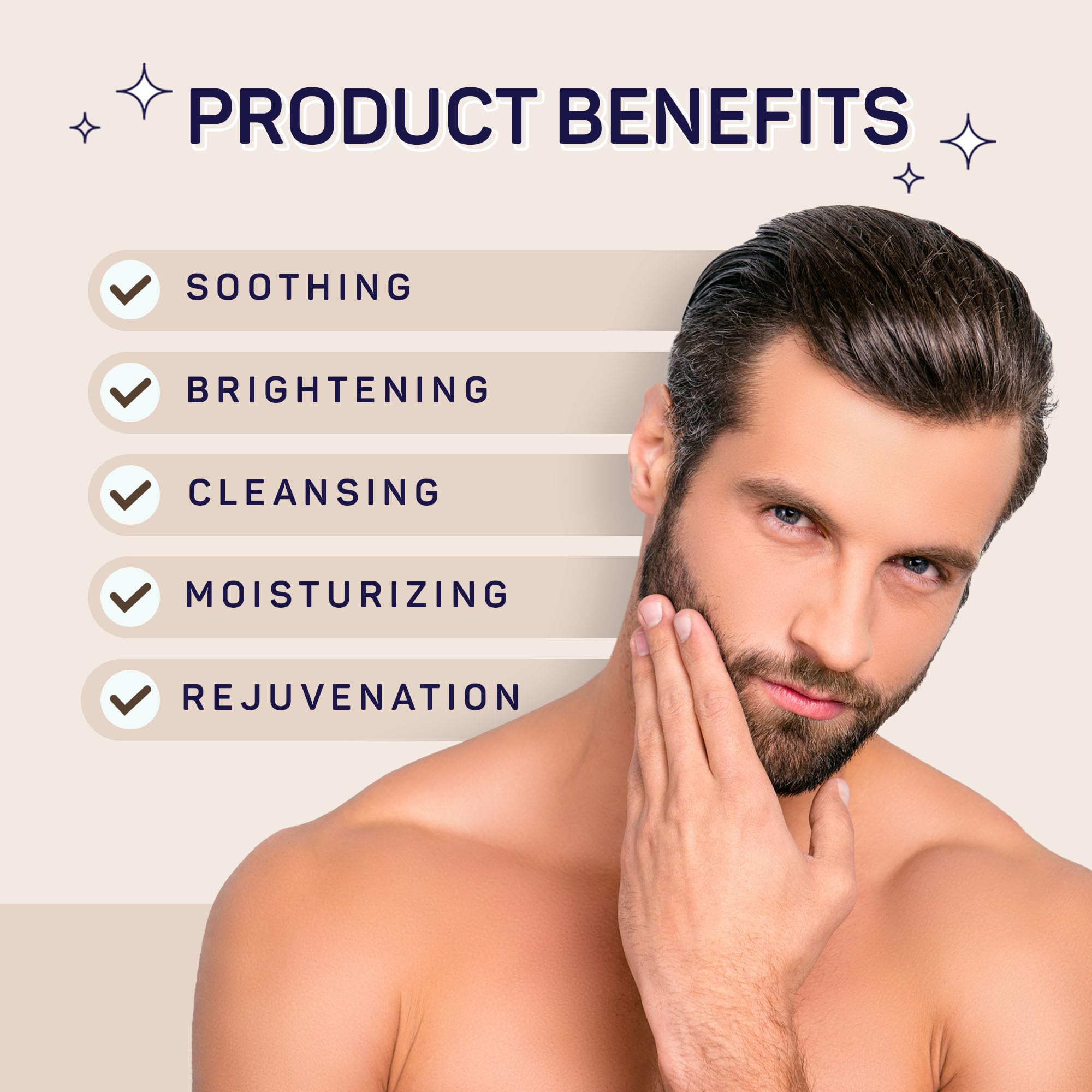 Spalife Men'S Sandalwood Luxury Spa Skincare Set - Complete Care Kit For Rugged Revitalization, Exfoliating Scrub - Bath And Bod