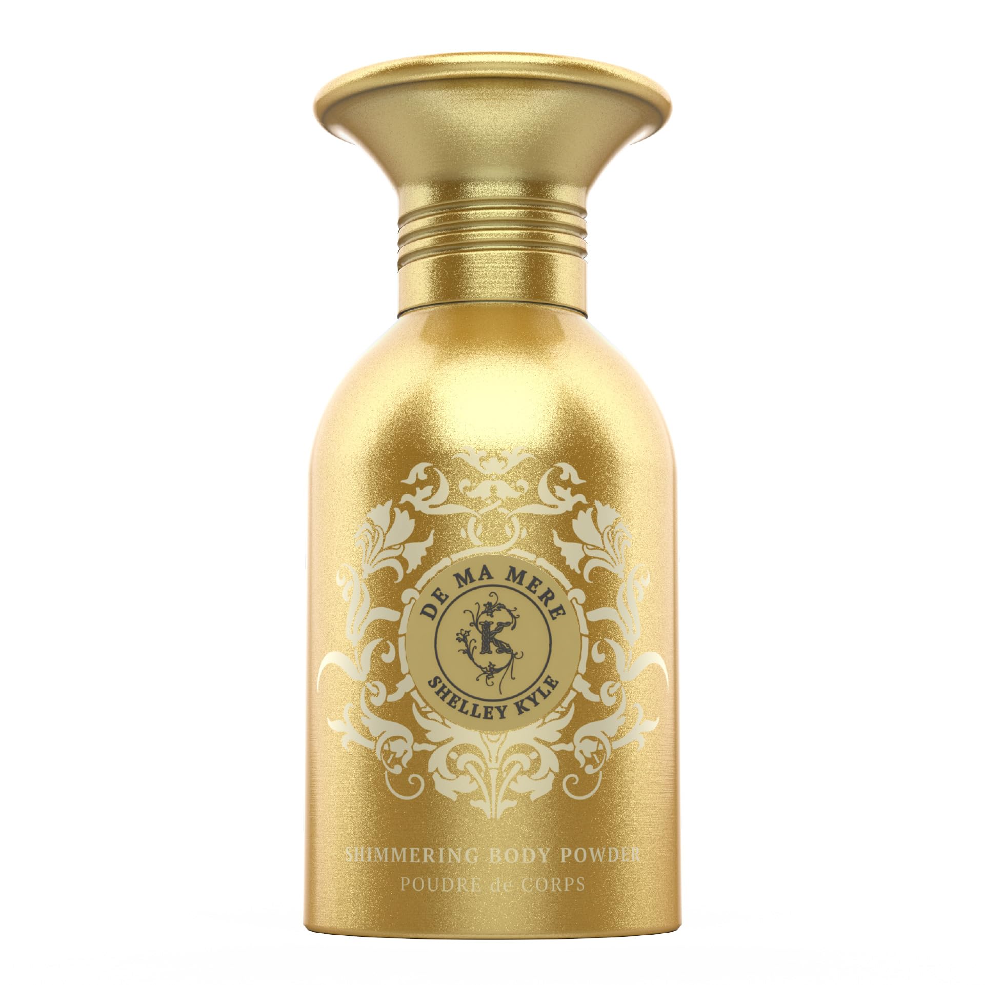 Shelley Kyle De Ma Mere Talc Free Shimmer Powder, Body Powder, Dusting Powder, Leaves Skin Soft, Dry, Smooth, and Shimmering, 48
