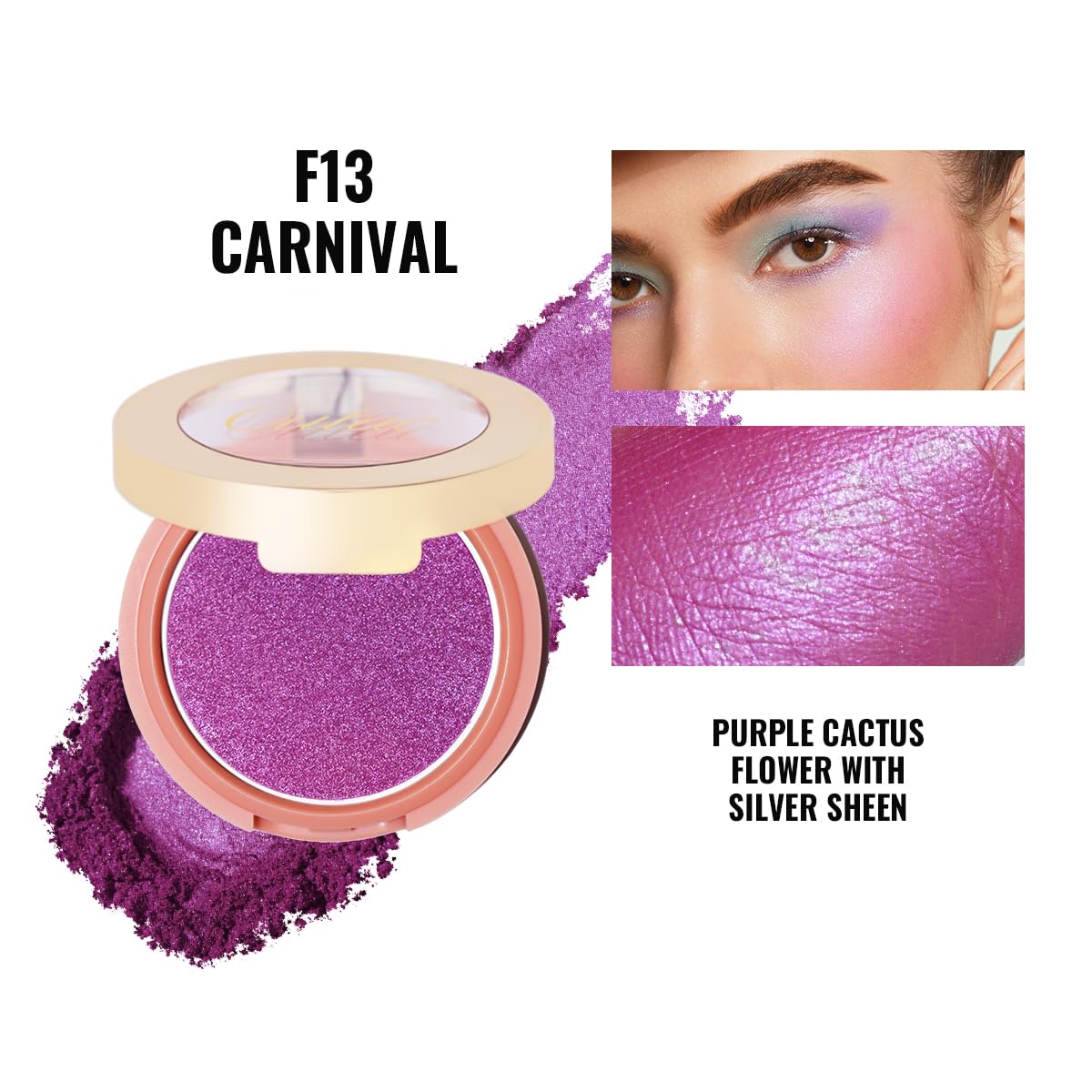 Oulac Luminisers Powdery Blush For Cheeks Sliky Glow,Brighten Skin As Highlighter Blush Makeup, Shimmer Blusher,Buildable And Ve