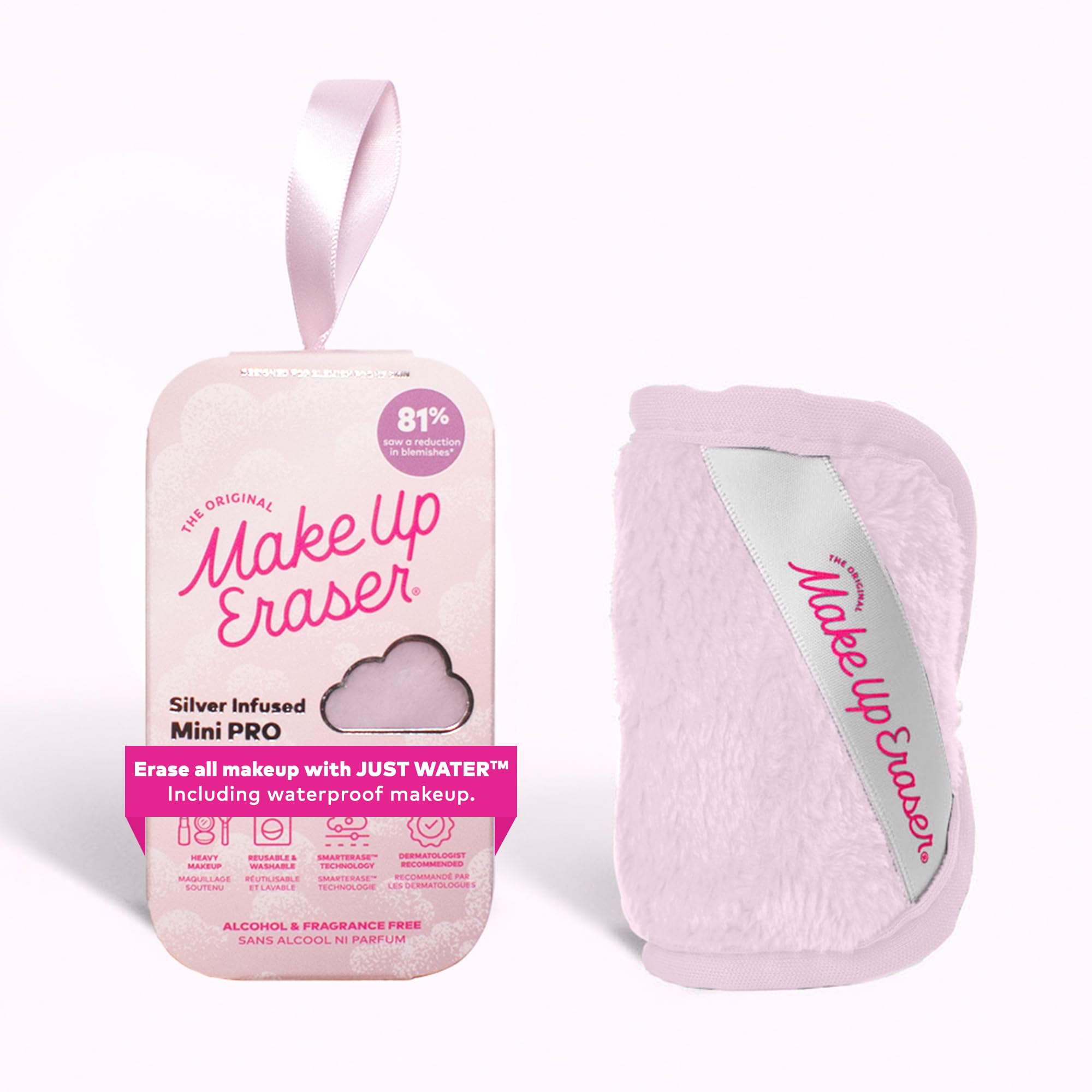 The Original Makeup Eraser Mini Pro, Erase All Makeup With Just Water, Including Waterproof Mascara, Eyeliner, Foundation, Lipst